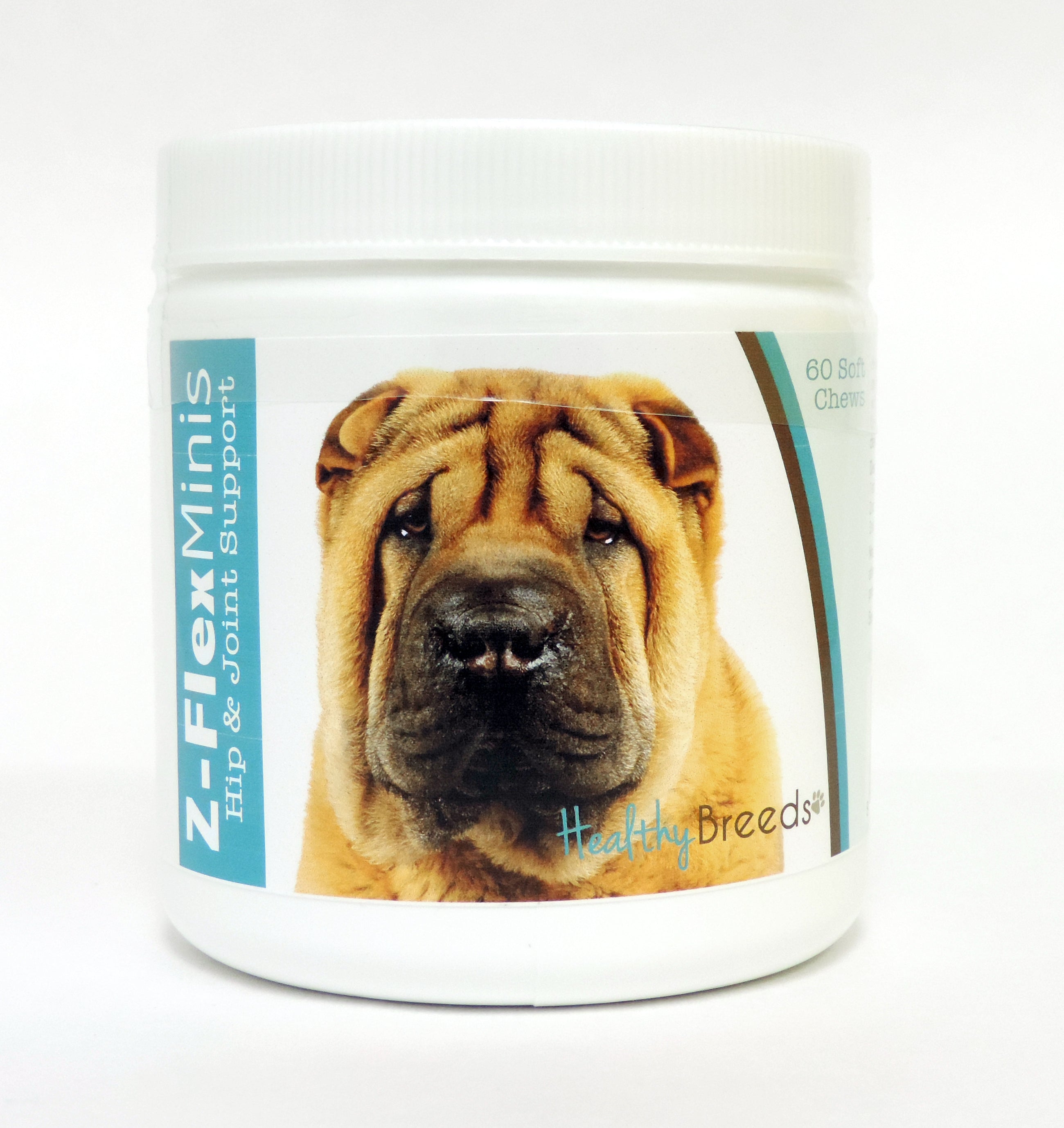 Chinese Shar Pei Z-Flex Minis Hip and Joint Support Soft Chews 60 Count