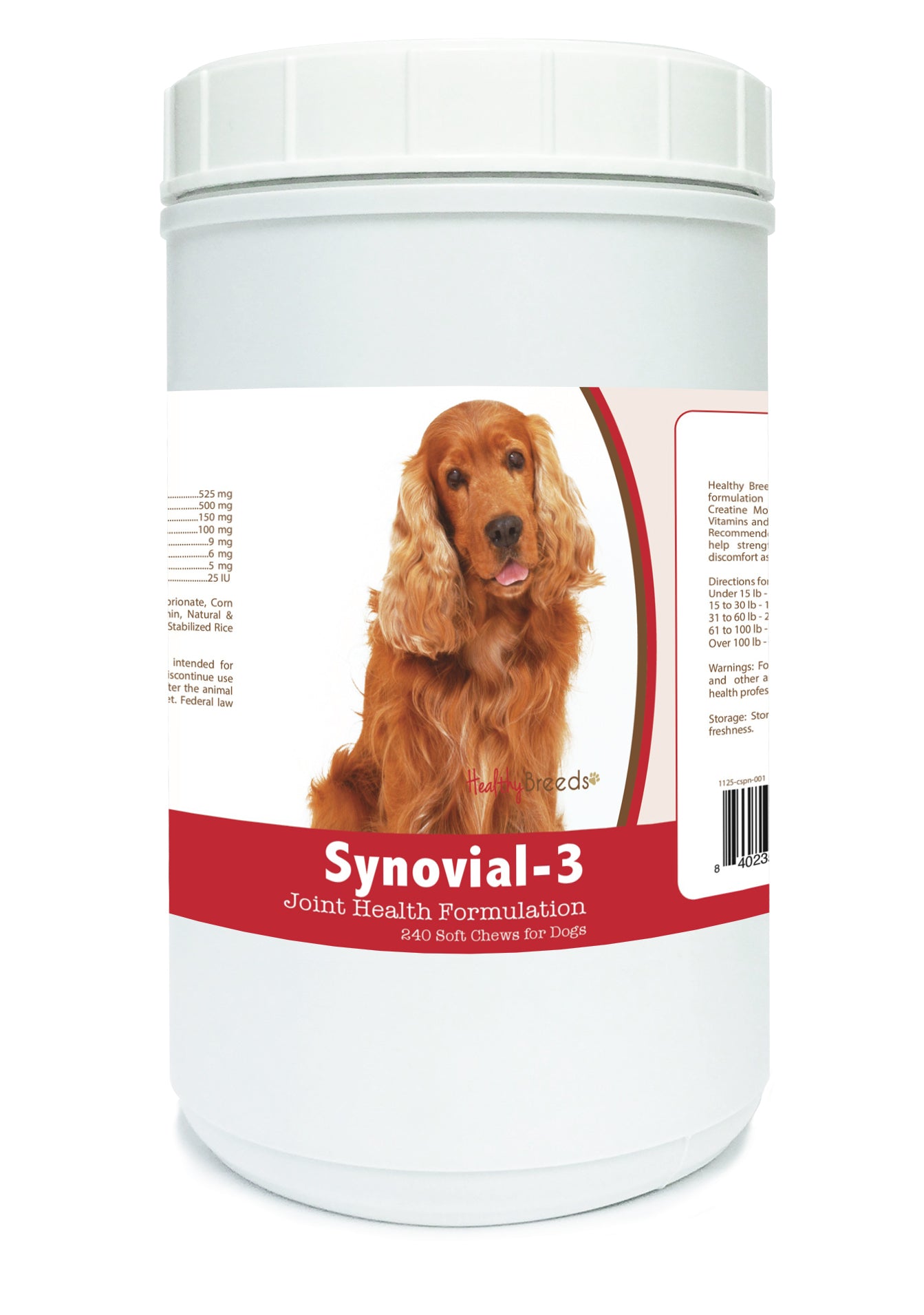 Cocker Spaniel Synovial-3 Joint Health Formulation Soft Chews 240 Count