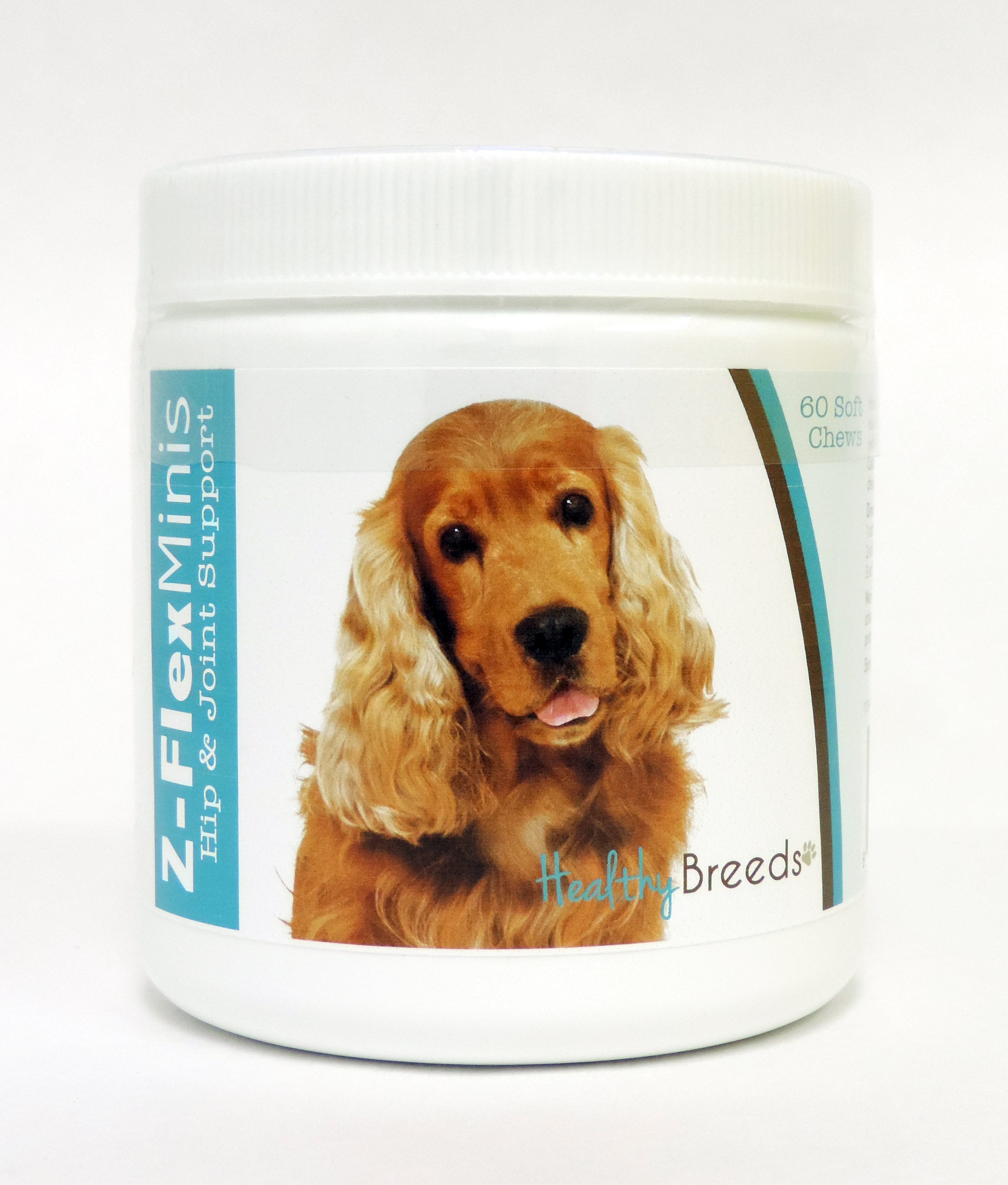Cocker Spaniel Z-Flex Minis Hip and Joint Support Soft Chews 60 Count