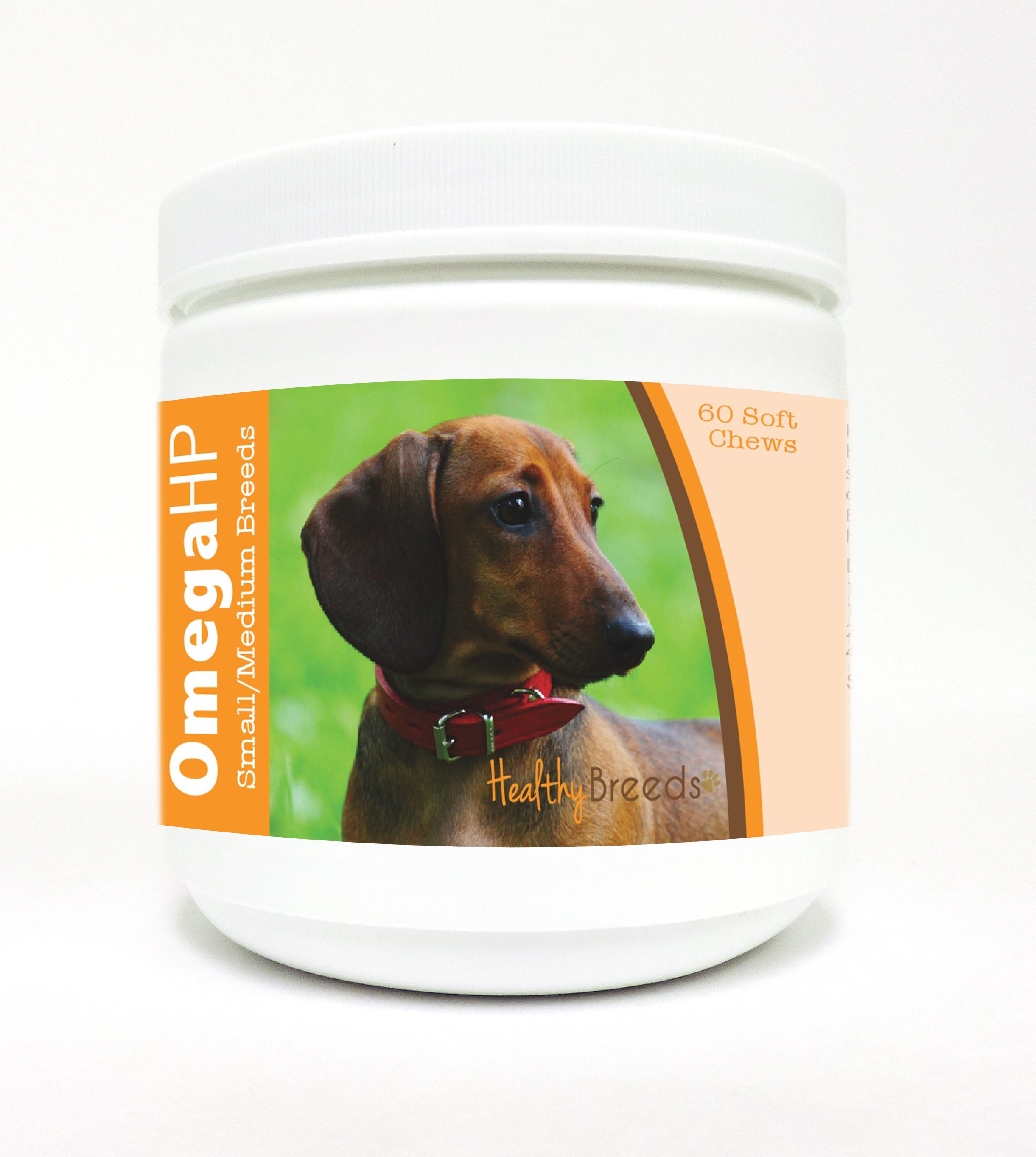 Dachshund Omega HP Fatty Acid Skin and Coat Support Soft Chews 60 Count