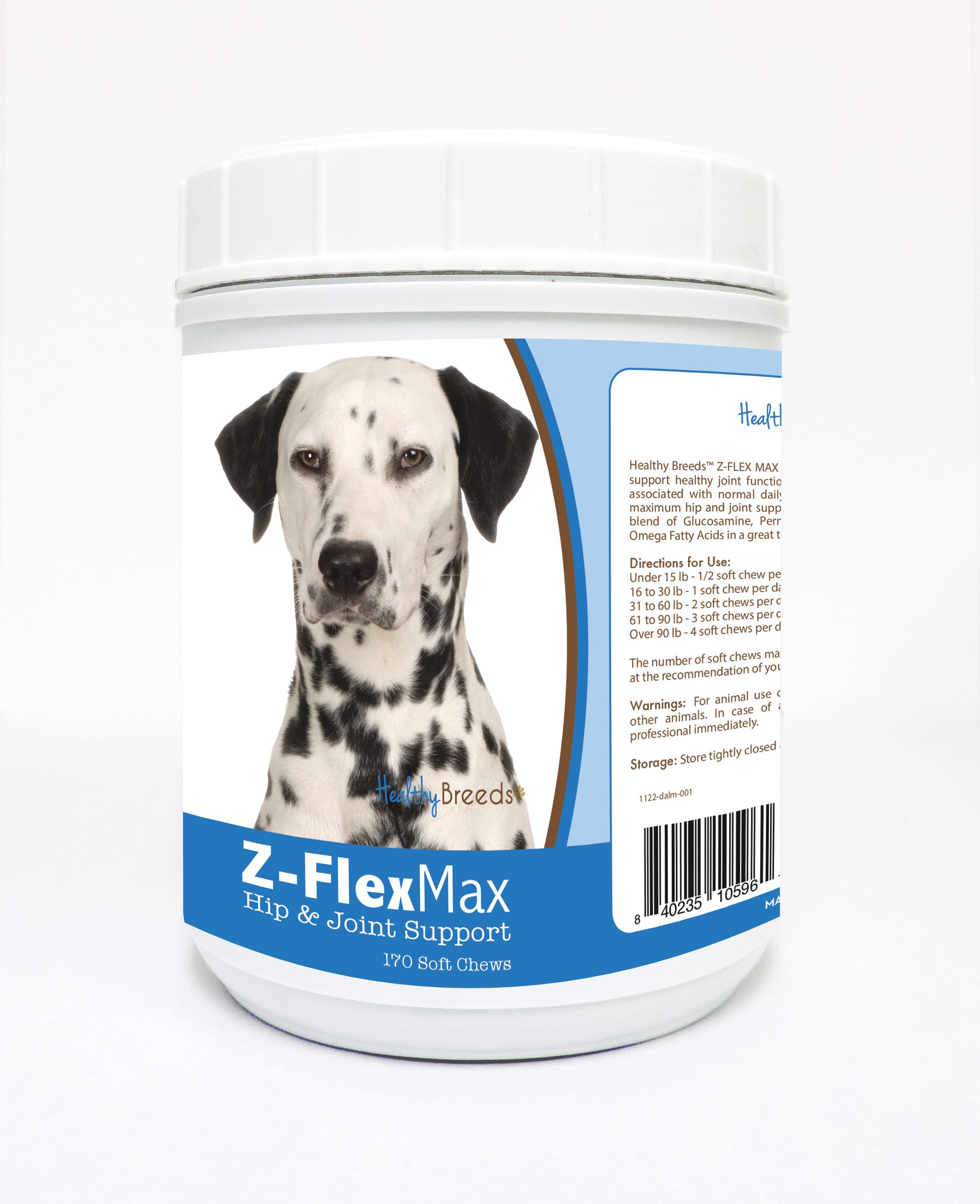 Dalmatian Z-Flex Max Hip and Joint Soft Chews 170 Count
