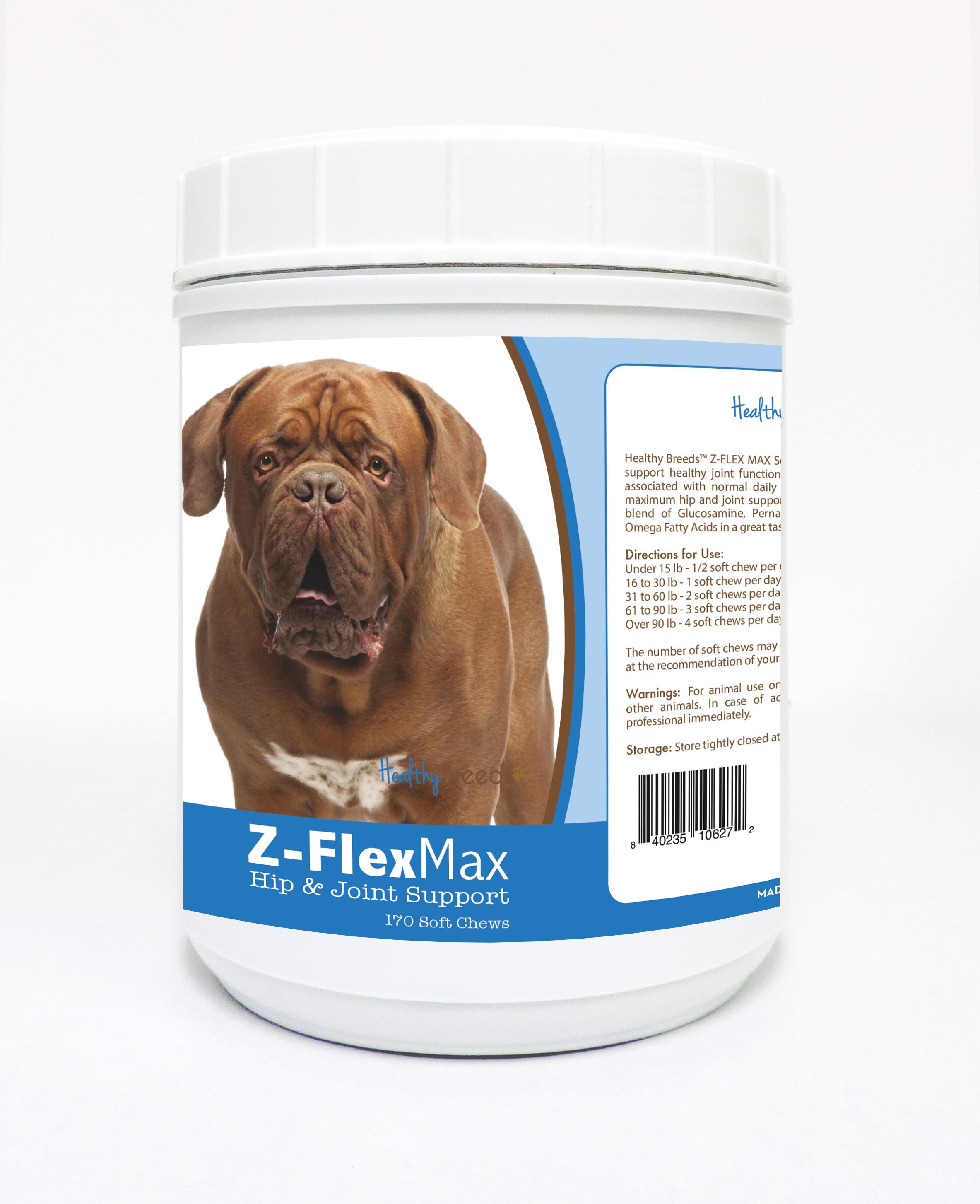 Dogue de Bordeaux Z-Flex Max Hip and Joint Soft Chews 170 Count