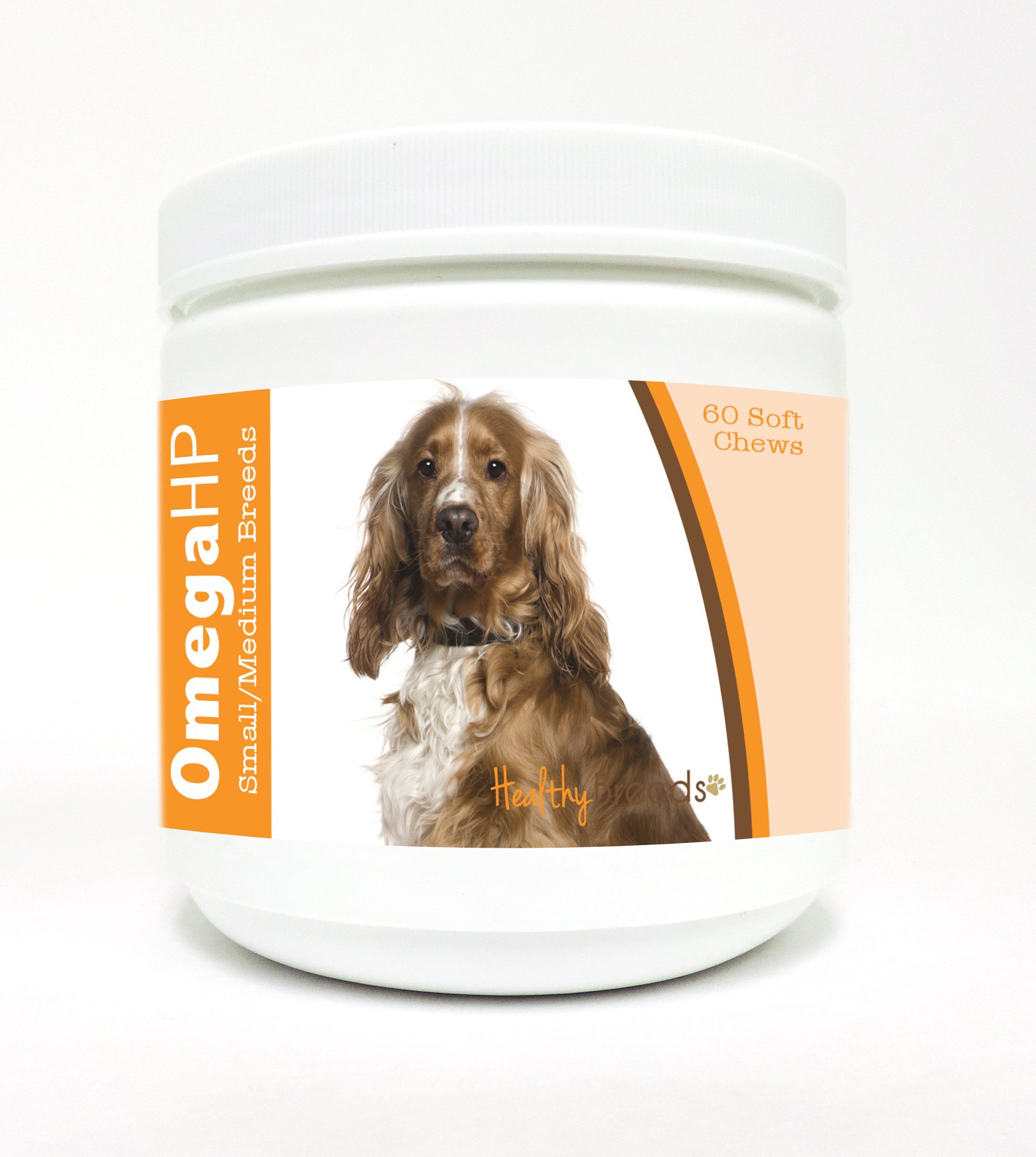 English Cocker Spaniel Omega HP Fatty Acid Skin and Coat Support Soft Chews 60 Count