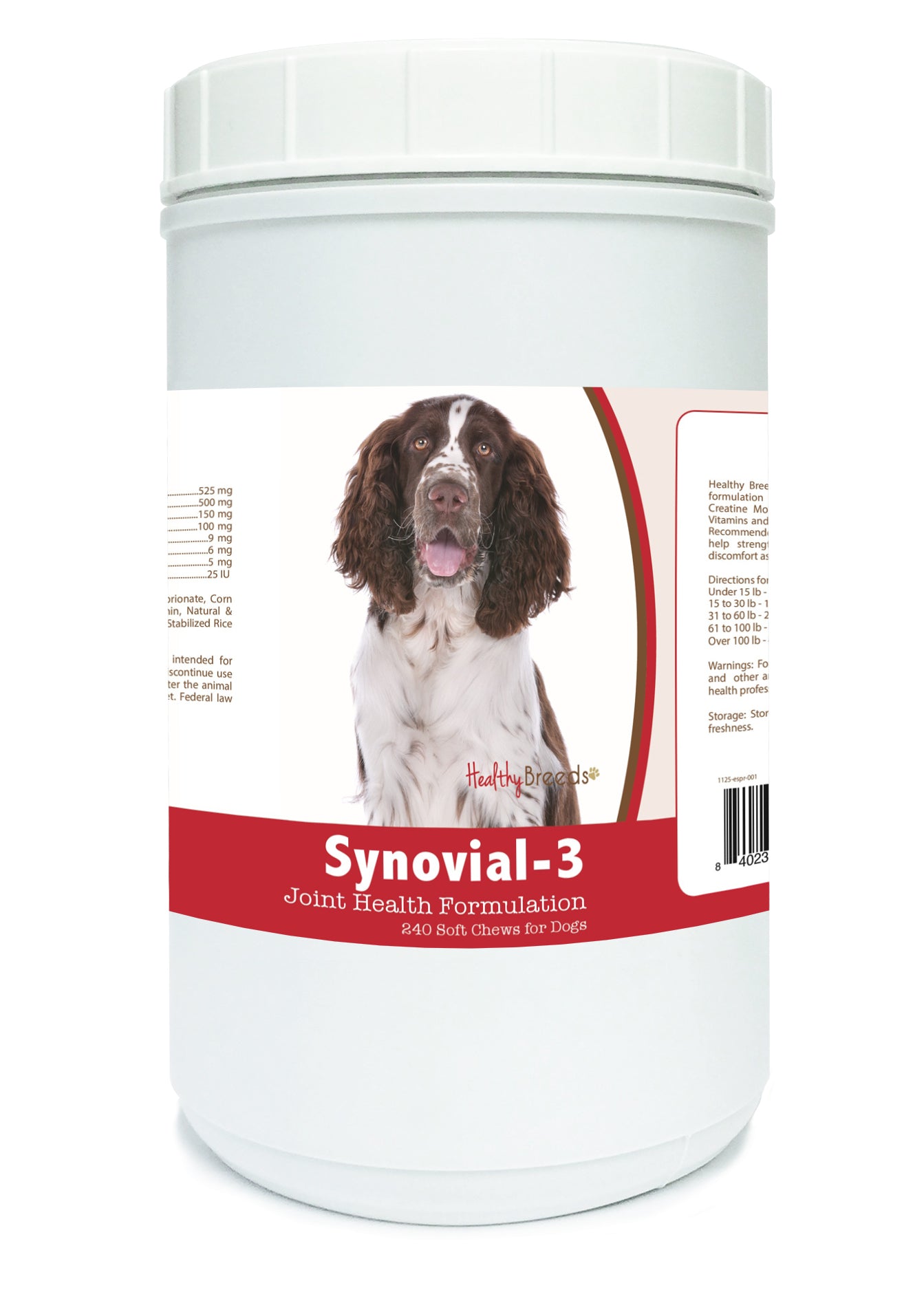 English Springer Spaniel Synovial-3 Joint Health Formulation Soft Chews 240 Count