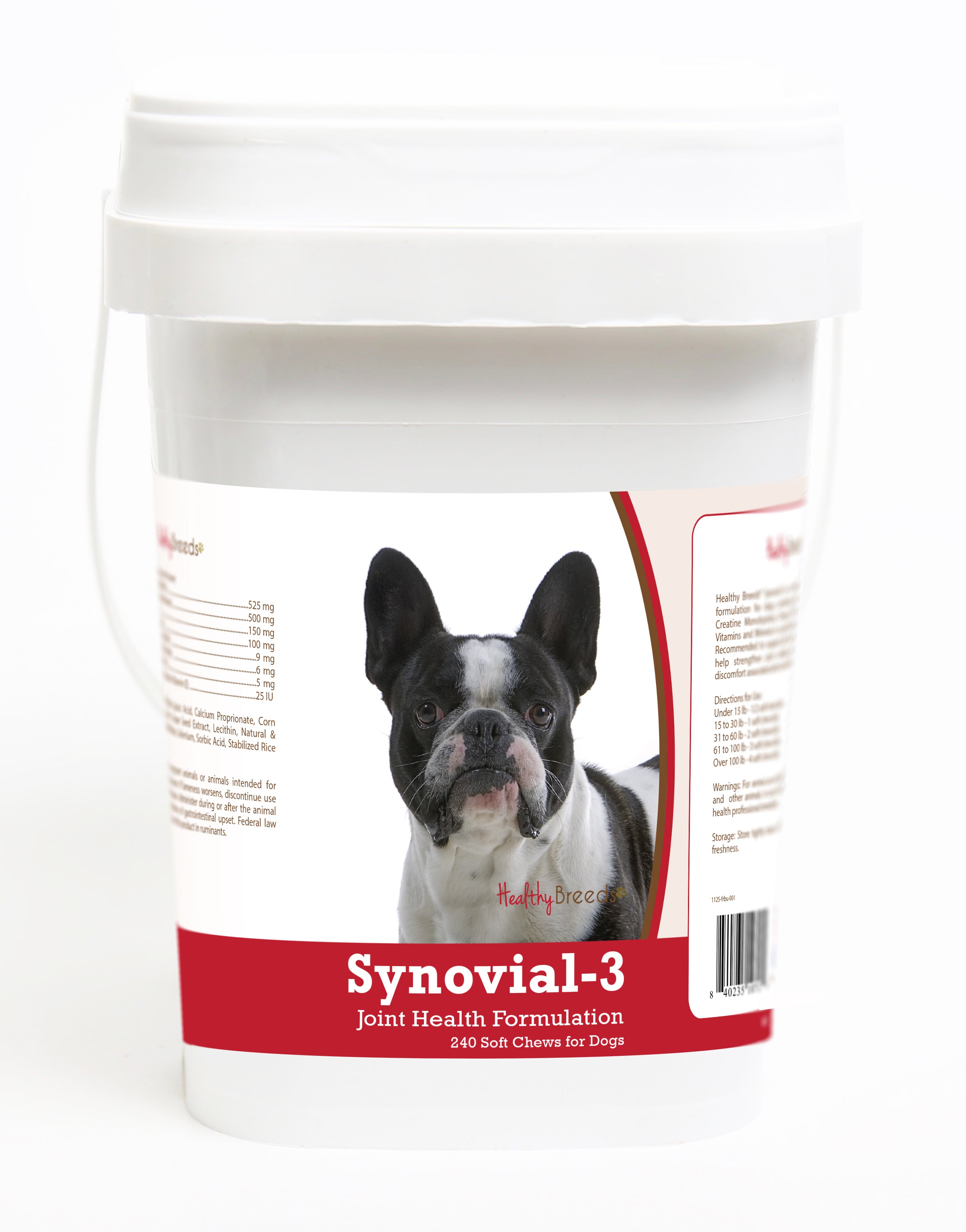 French Bulldog Synovial-3 Joint Health Formulation Soft Chews 240 Count