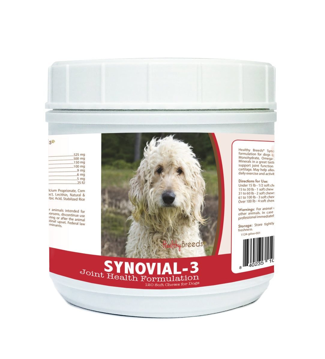 Goldendoodle Synovial-3 Joint Health Formulation Soft Chews 120 Count