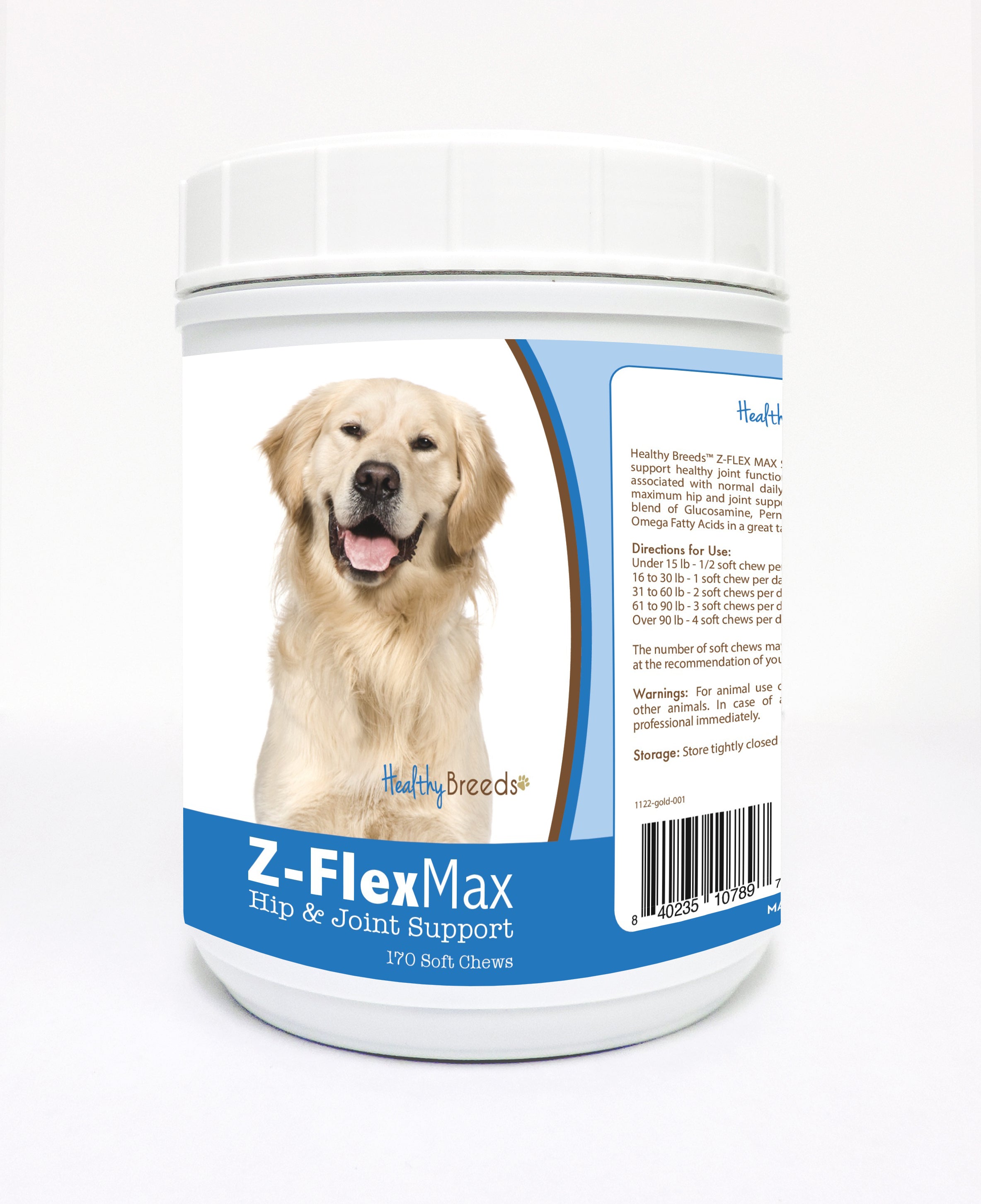 Golden Retriever Z-Flex Max Hip and Joint Soft Chews 170 Count