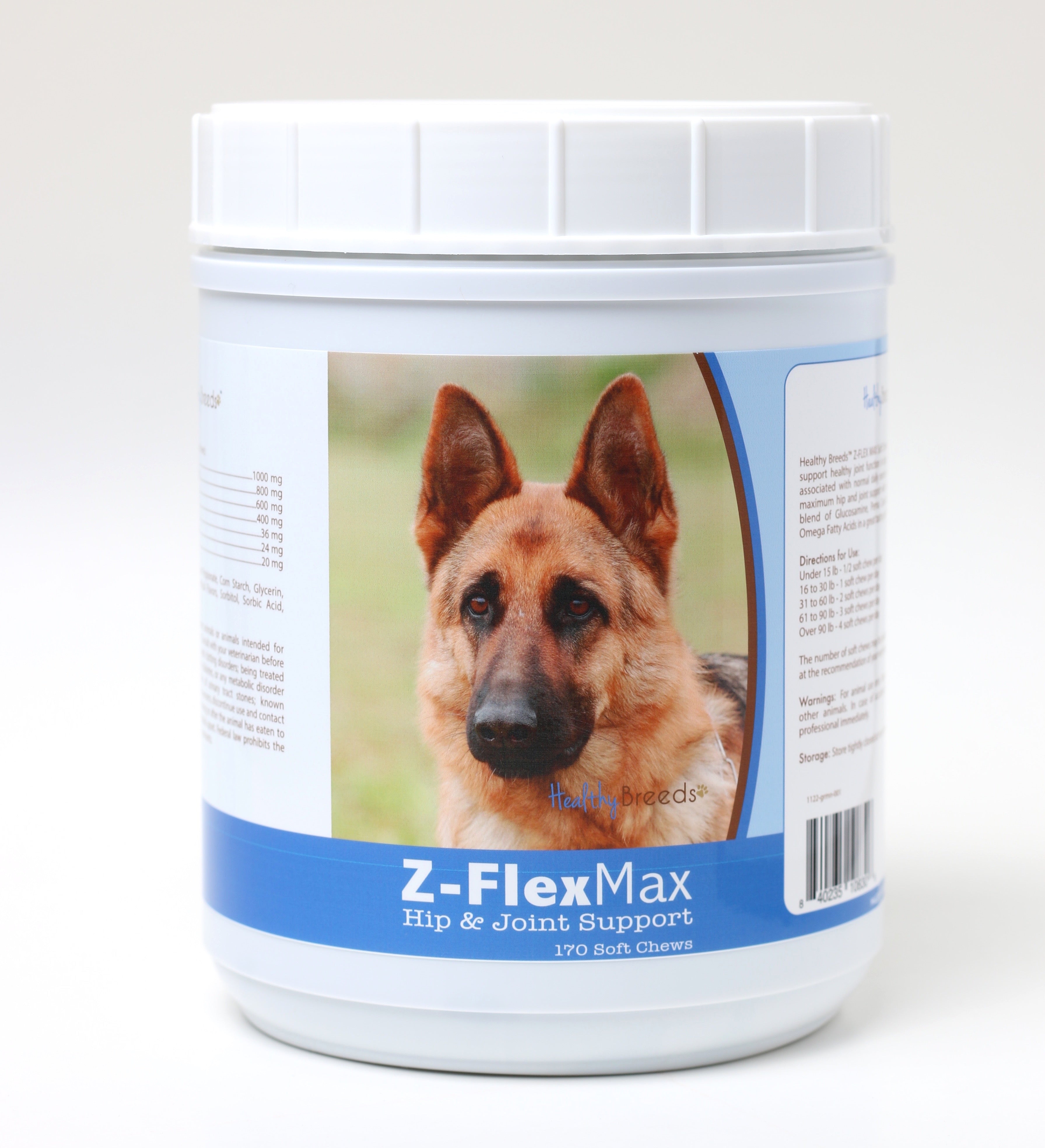 German Shepherd Z-Flex Max Hip and Joint Soft Chews 170 Count