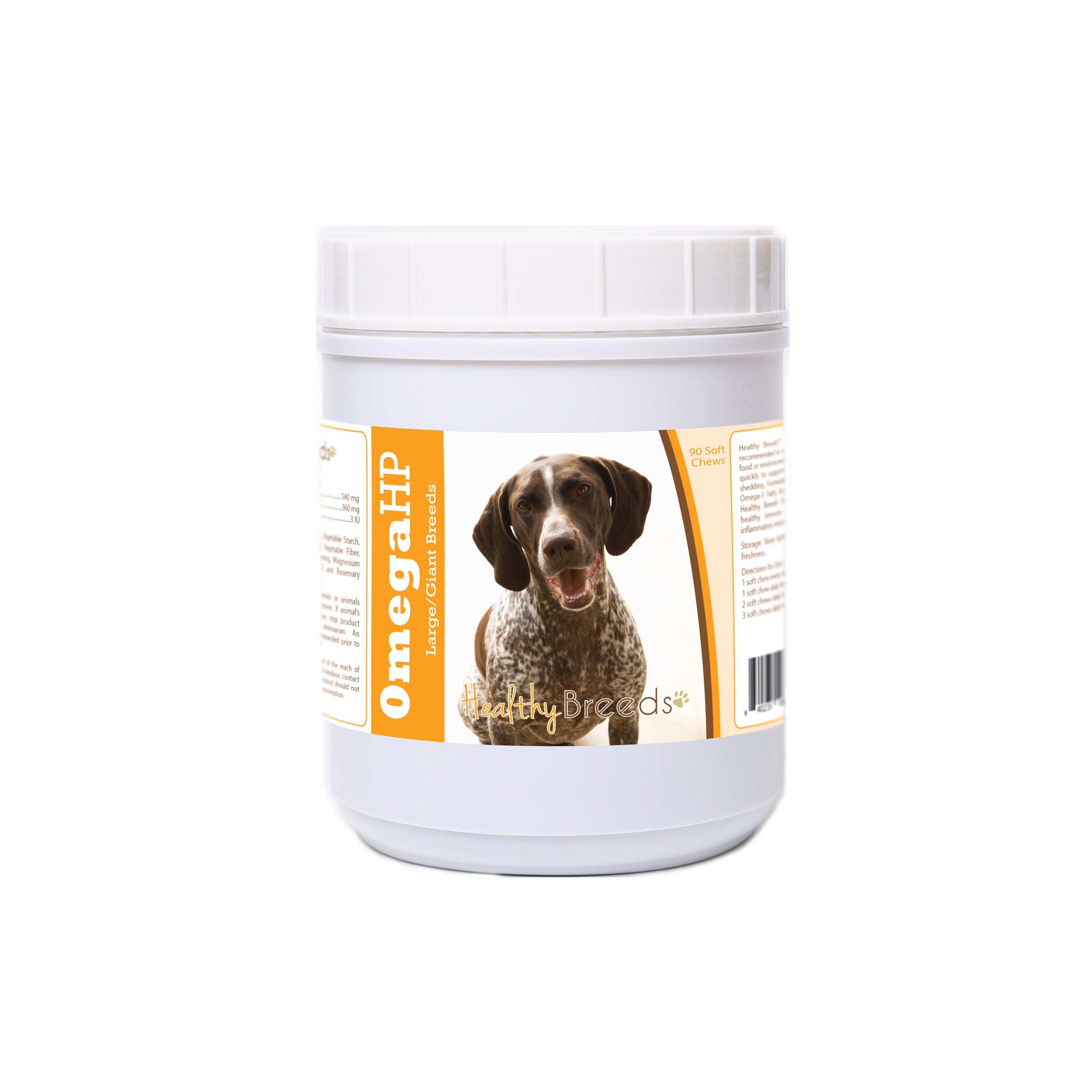 German Shorthaired Pointer Omega HP Fatty Acid Skin and Coat Support Soft Chews 90 Cou