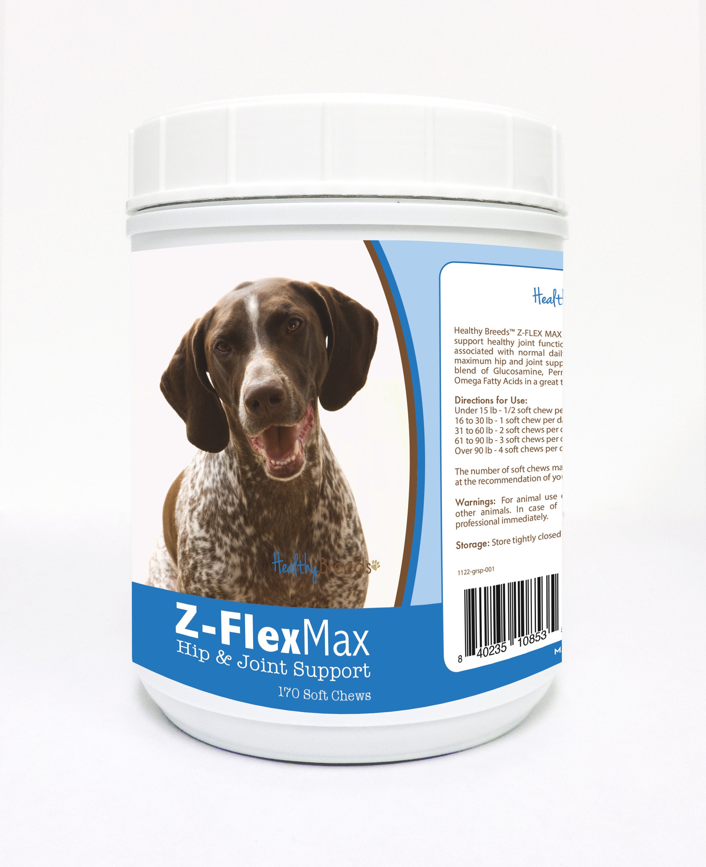 German Shorthaired Pointer Z-Flex Max Hip and Joint Soft Chews 170 Count