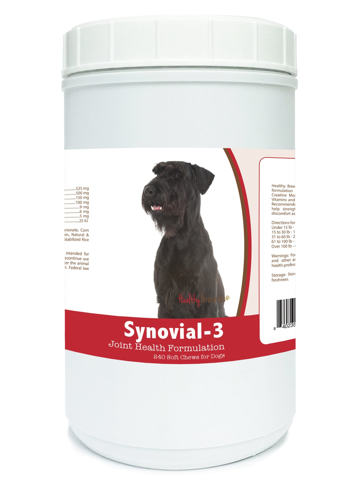 Giant Schnauzer Synovial-3 Joint Health Formulation Soft Chews 240 Count