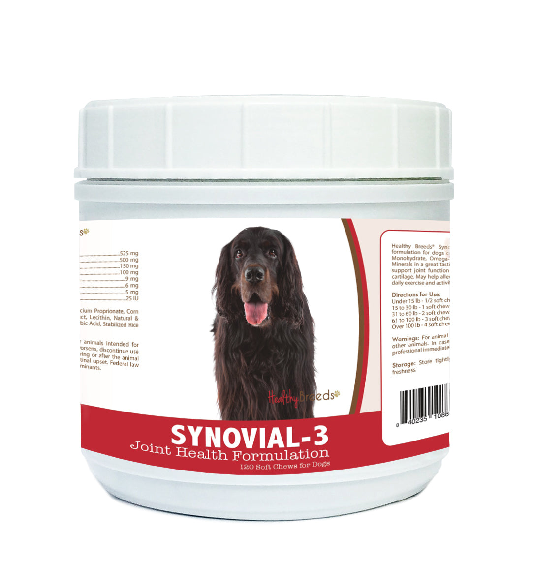Gordon Setter Synovial-3 Joint Health Formulation Soft Chews 120 Count