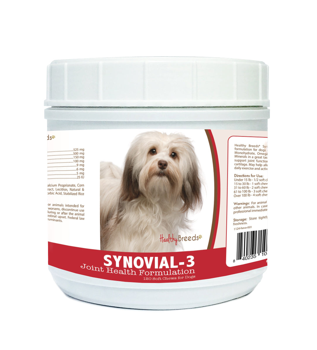 Havanese Synovial-3 Joint Health Formulation Soft Chews 120 Count