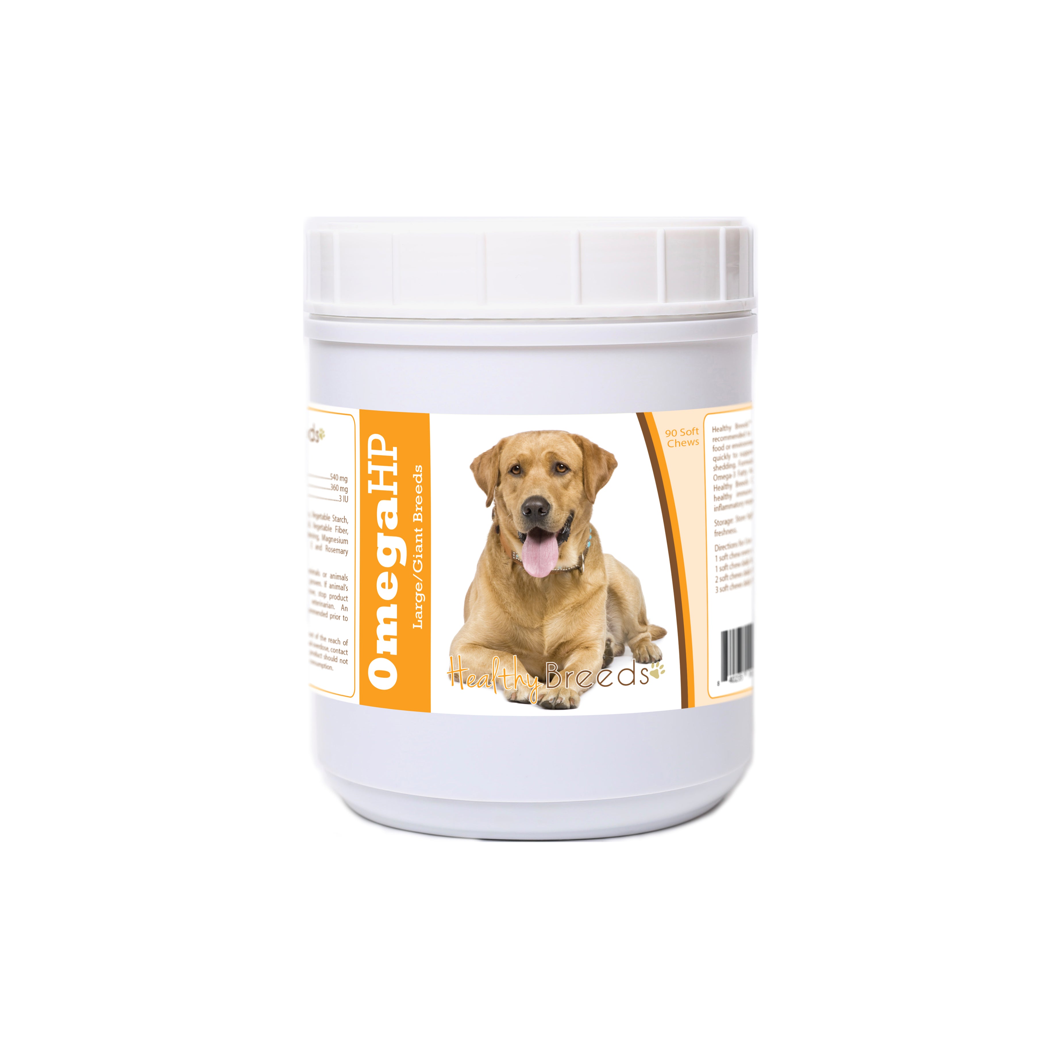 Labrador Retriever Omega HP Fatty Acid Skin and Coat Support Soft Chews 90 Count