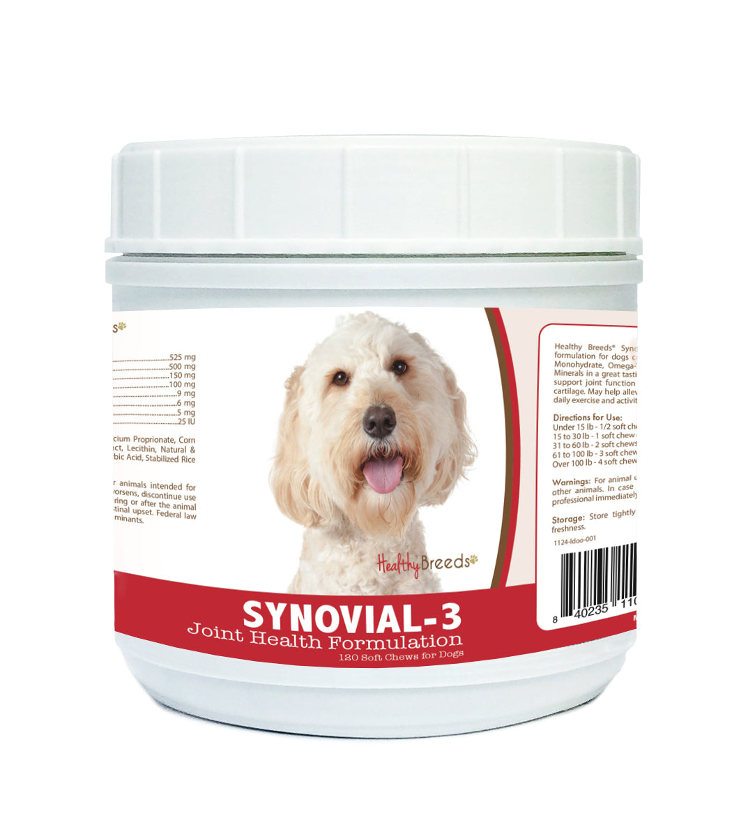 Labradoodle Synovial-3 Joint Health Formulation Soft Chews 120 Count