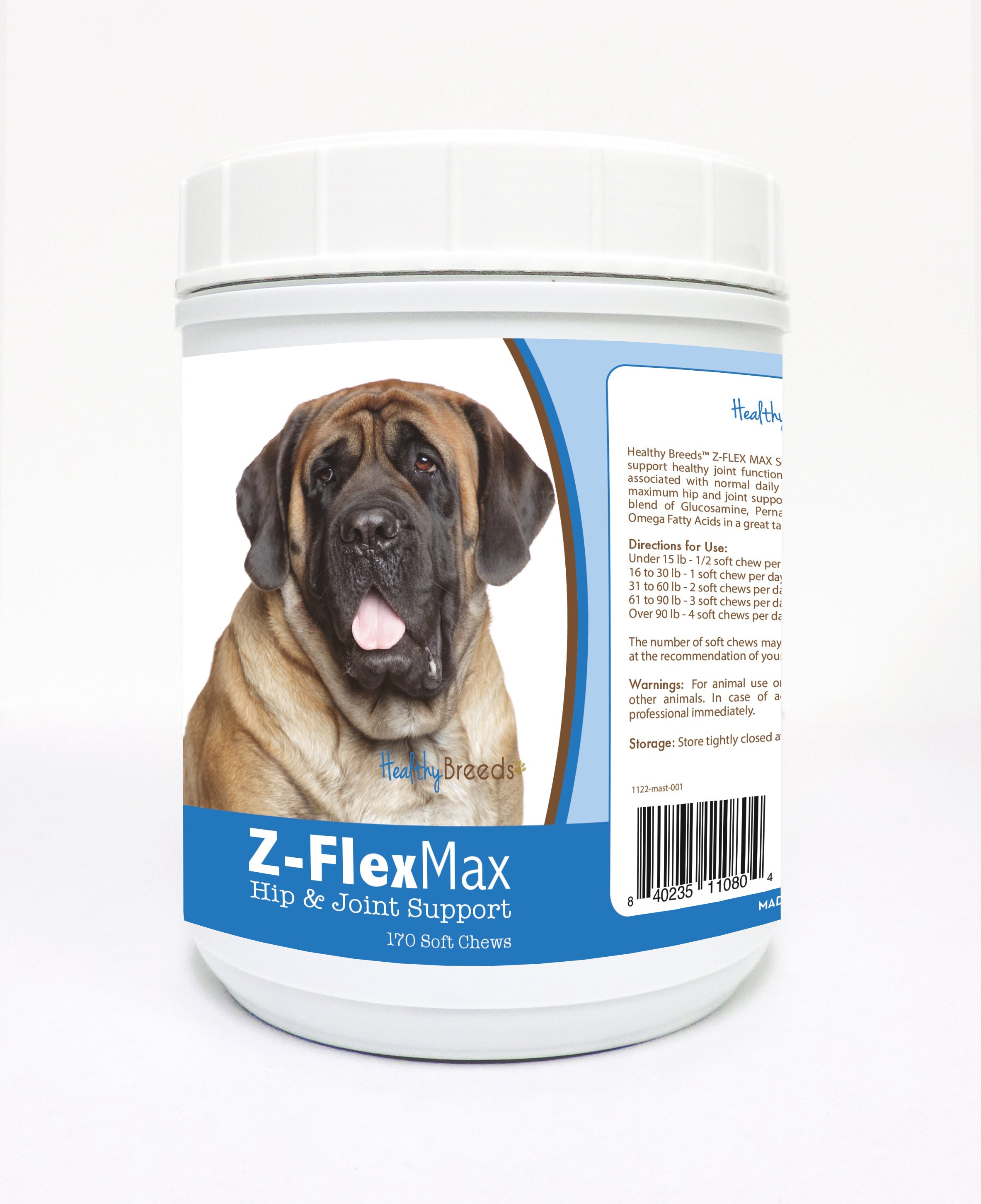 Mastiff Z-Flex Max Hip and Joint Soft Chews 170 Count