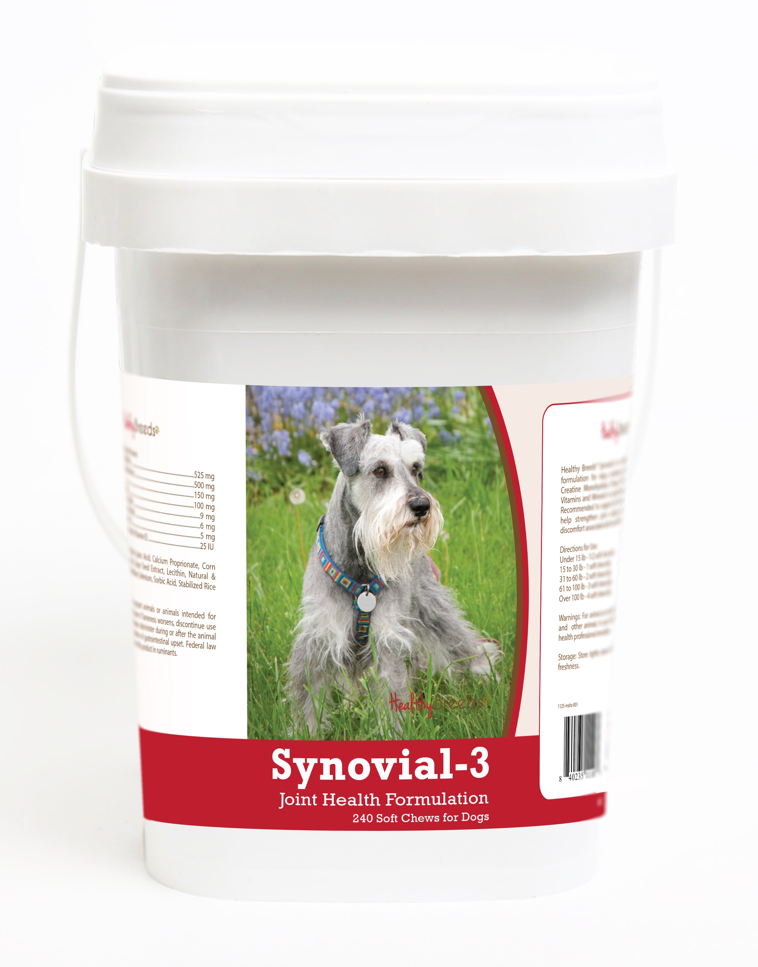 Miniature Schnauzer Synovial-3 Joint Health Formulation Soft Chews 240 Count