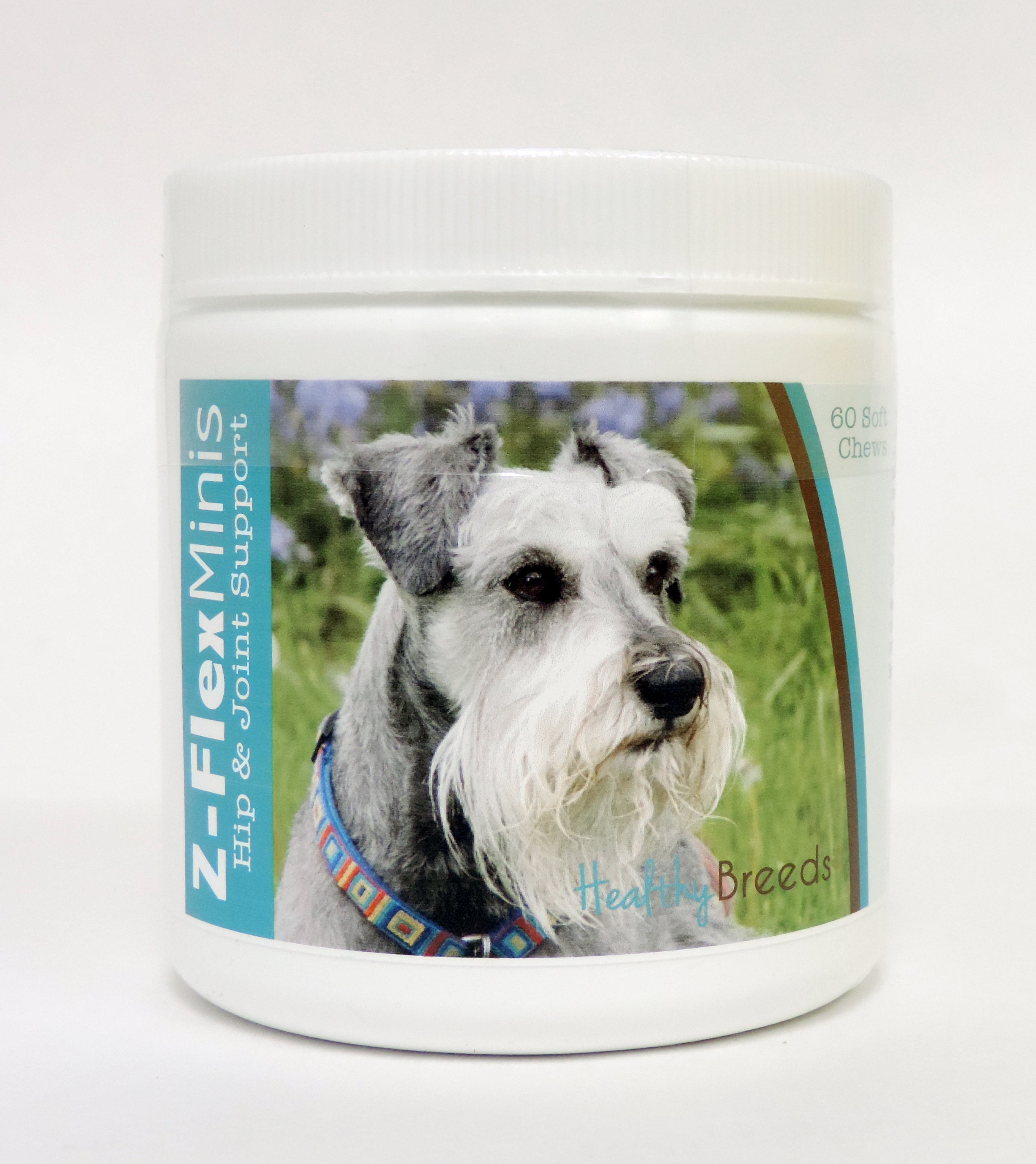 Miniature Schnauzer Z-Flex Minis Hip and Joint Support Soft Chews 60 Count