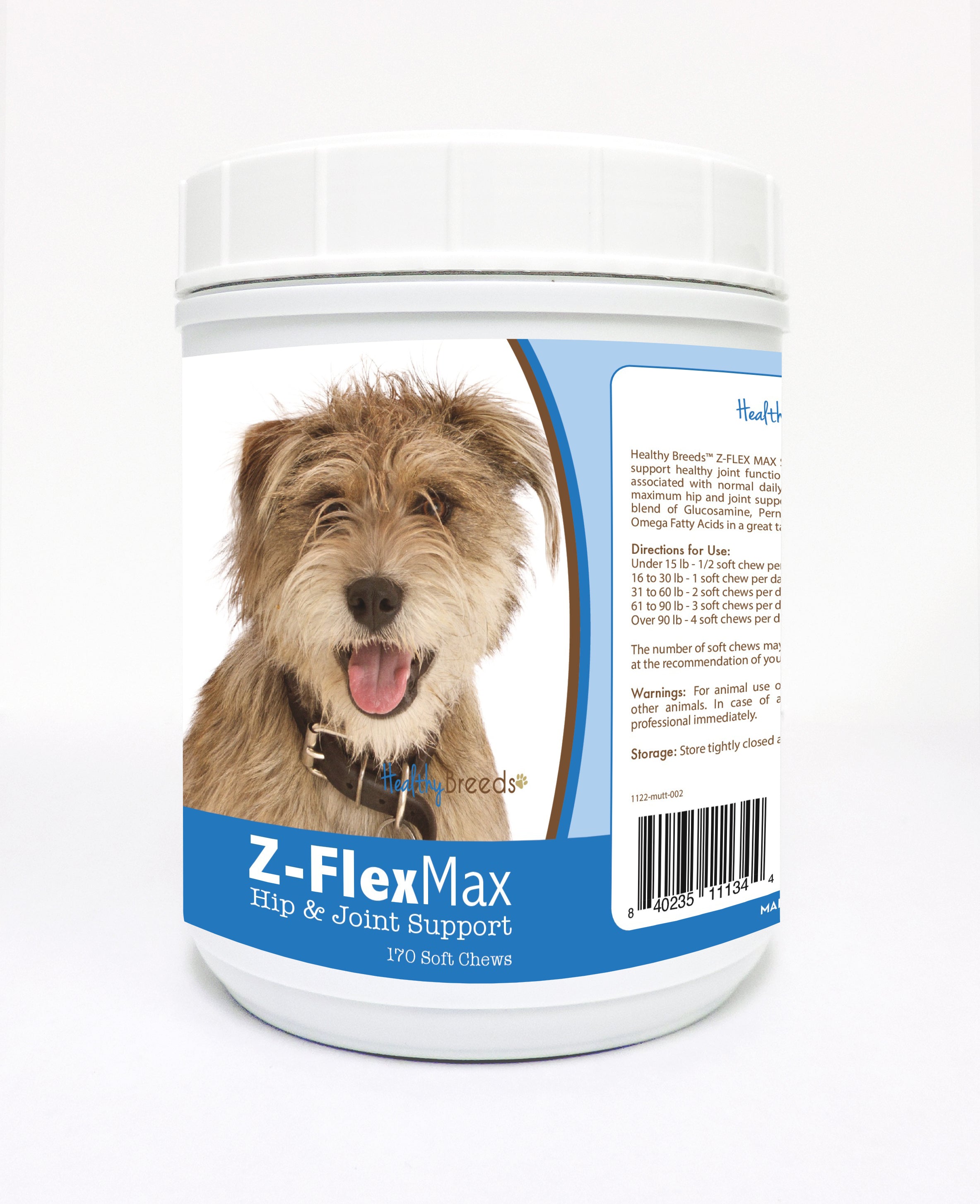 Mutt Z-Flex Max Hip and Joint Soft Chews 170 Count