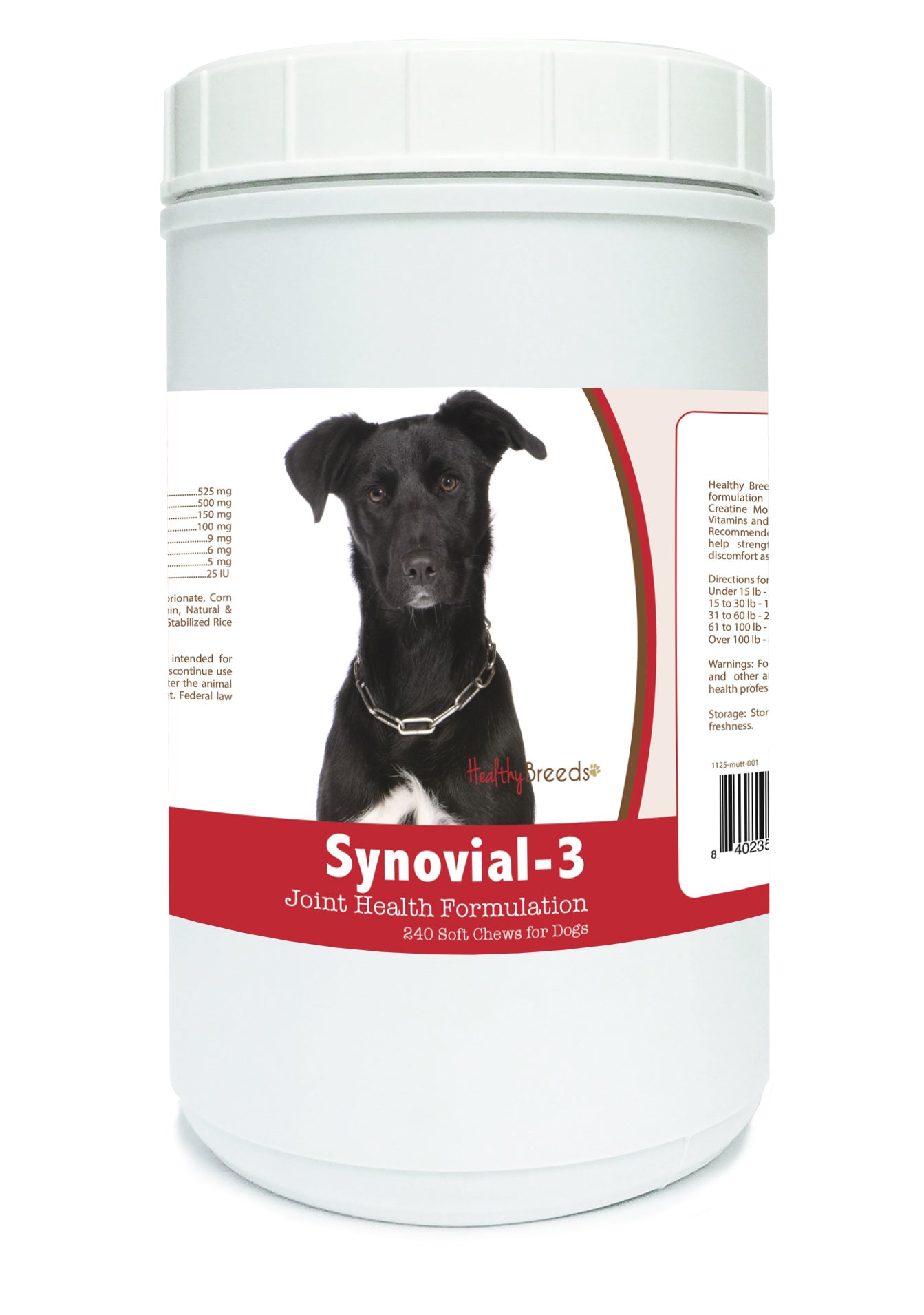 Mutt Synovial-3 Joint Health Formulation Soft Chews 240 Count