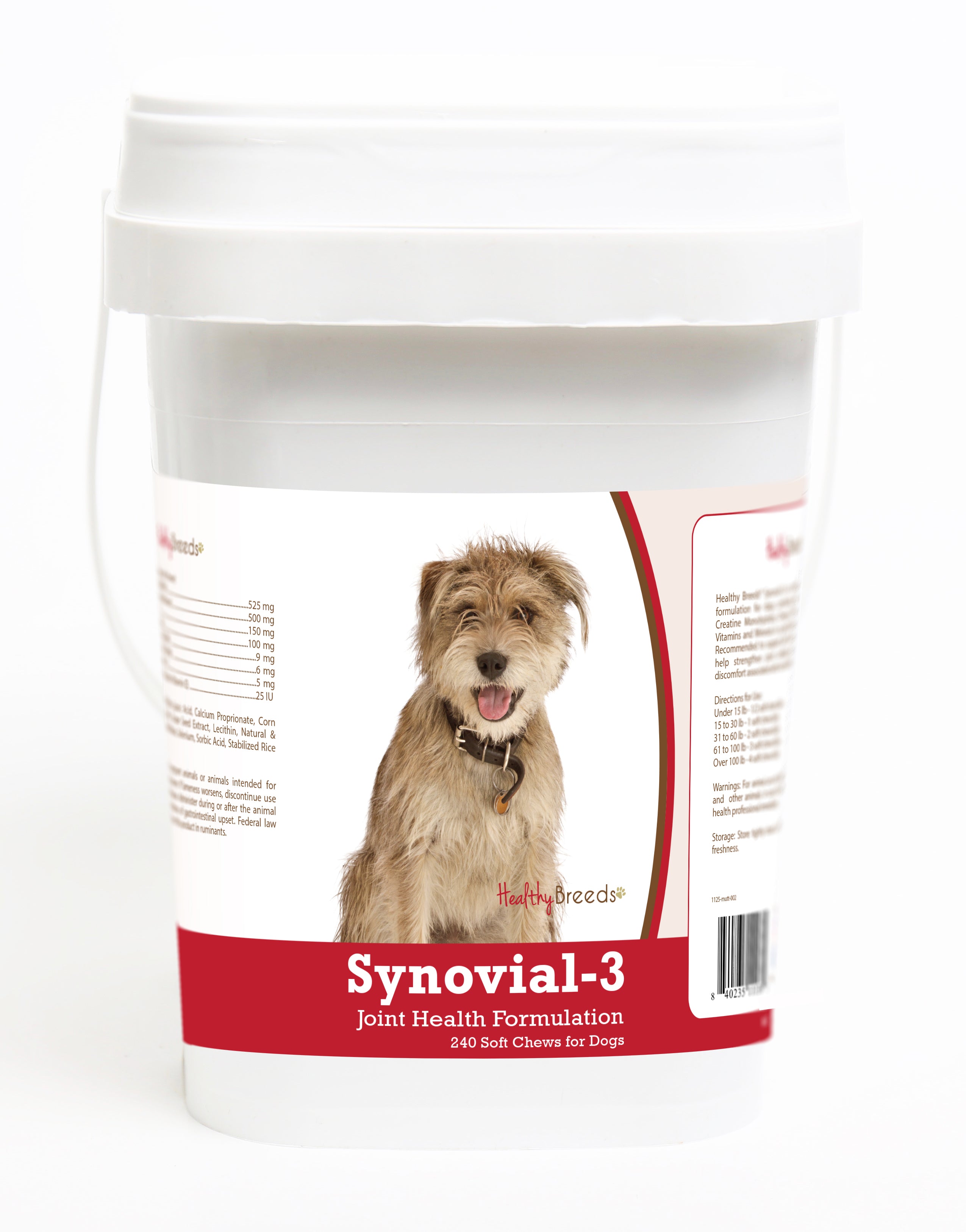 Mutt Synovial-3 Joint Health Formulation Soft Chews 240 Count