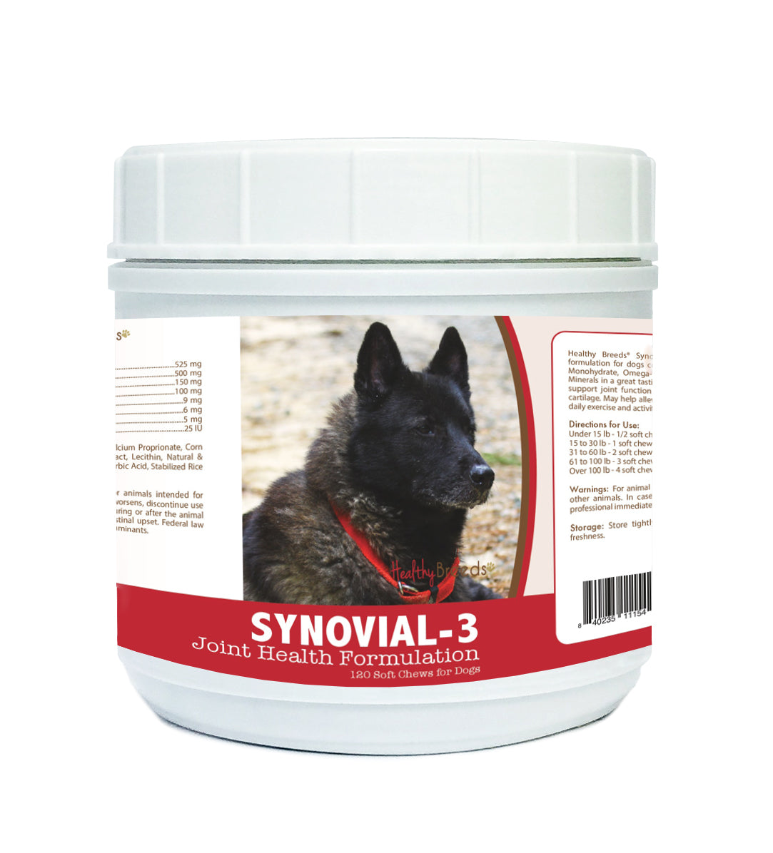 Norwegian Elkhound Synovial-3 Joint Health Formulation Soft Chews 120 Count