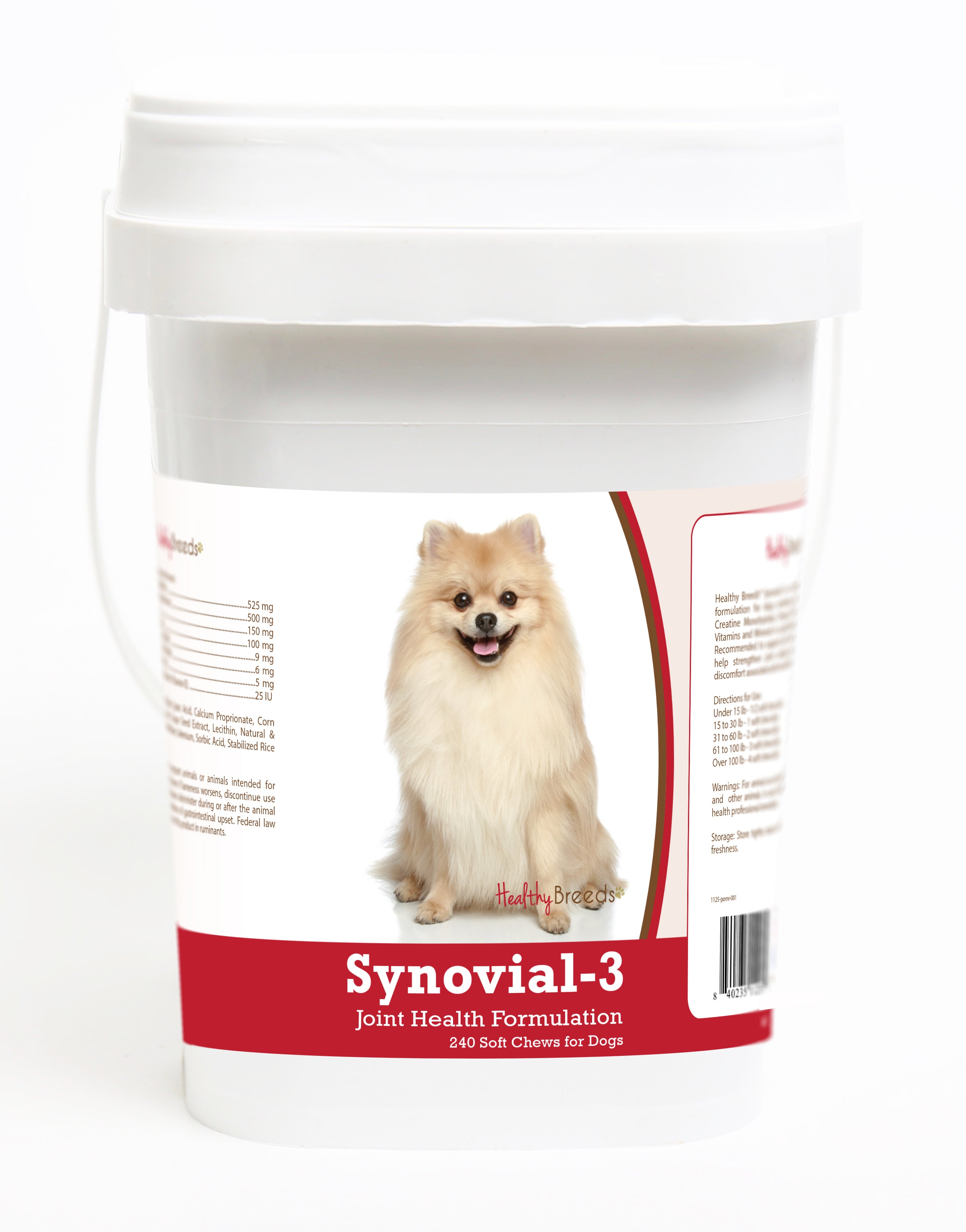 Pomeranian Synovial-3 Joint Health Formulation Soft Chews 240 Count