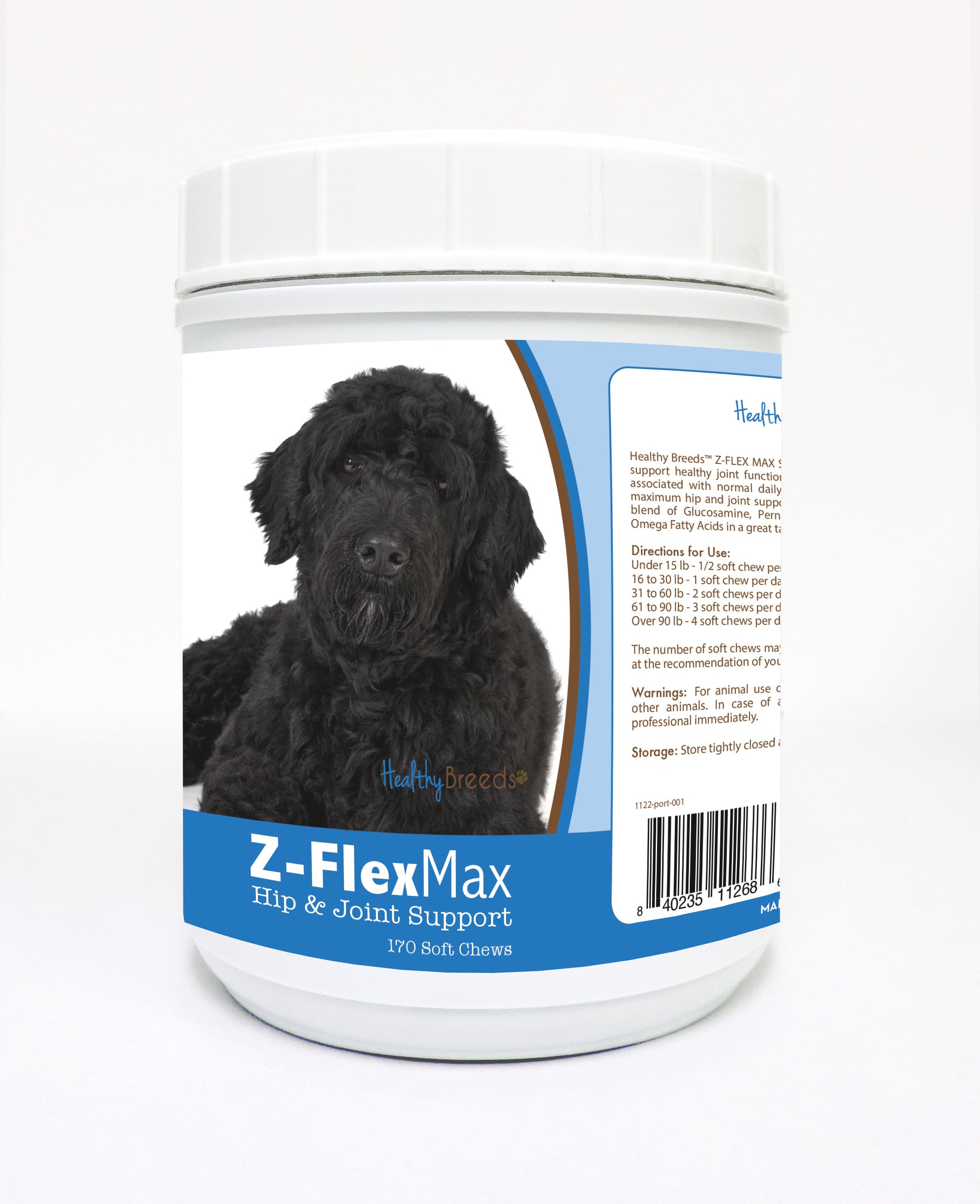 Portuguese Water Dog Z-Flex Max Hip and Joint Soft Chews 170 Count
