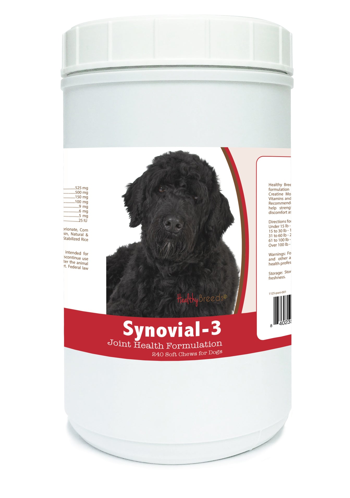 Portuguese Water Dog Synovial-3 Joint Health Formulation Soft Chews 240 Count
