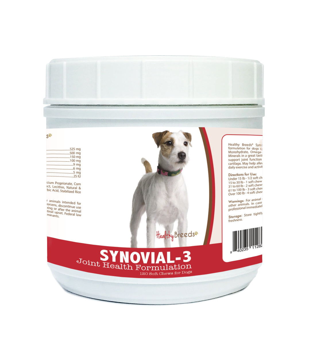Parson Russell Terrier Synovial-3 Joint Health Formulation Soft Chews 120 Count