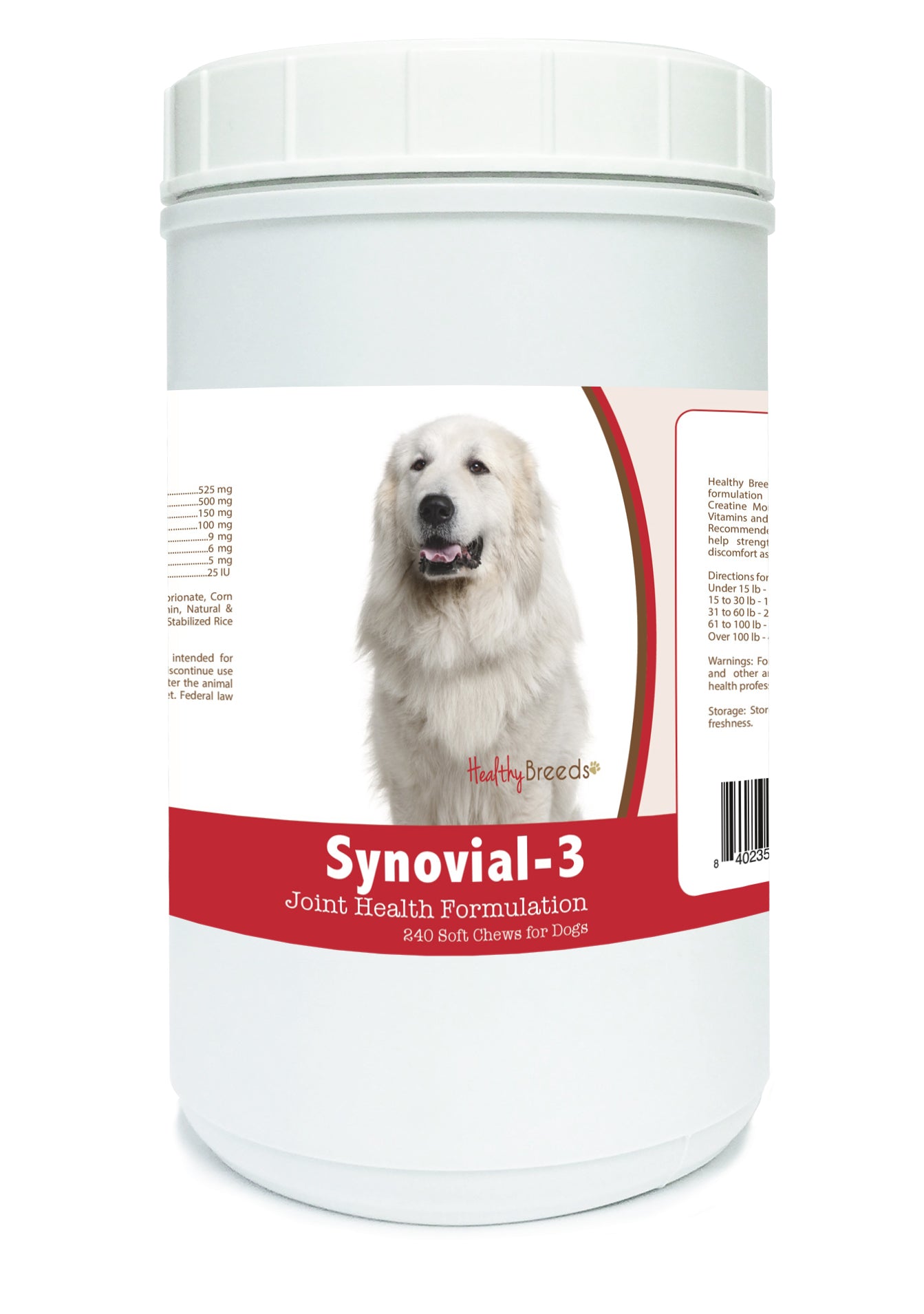 Great Pyrenees Synovial-3 Joint Health Formulation Soft Chews 240 Count