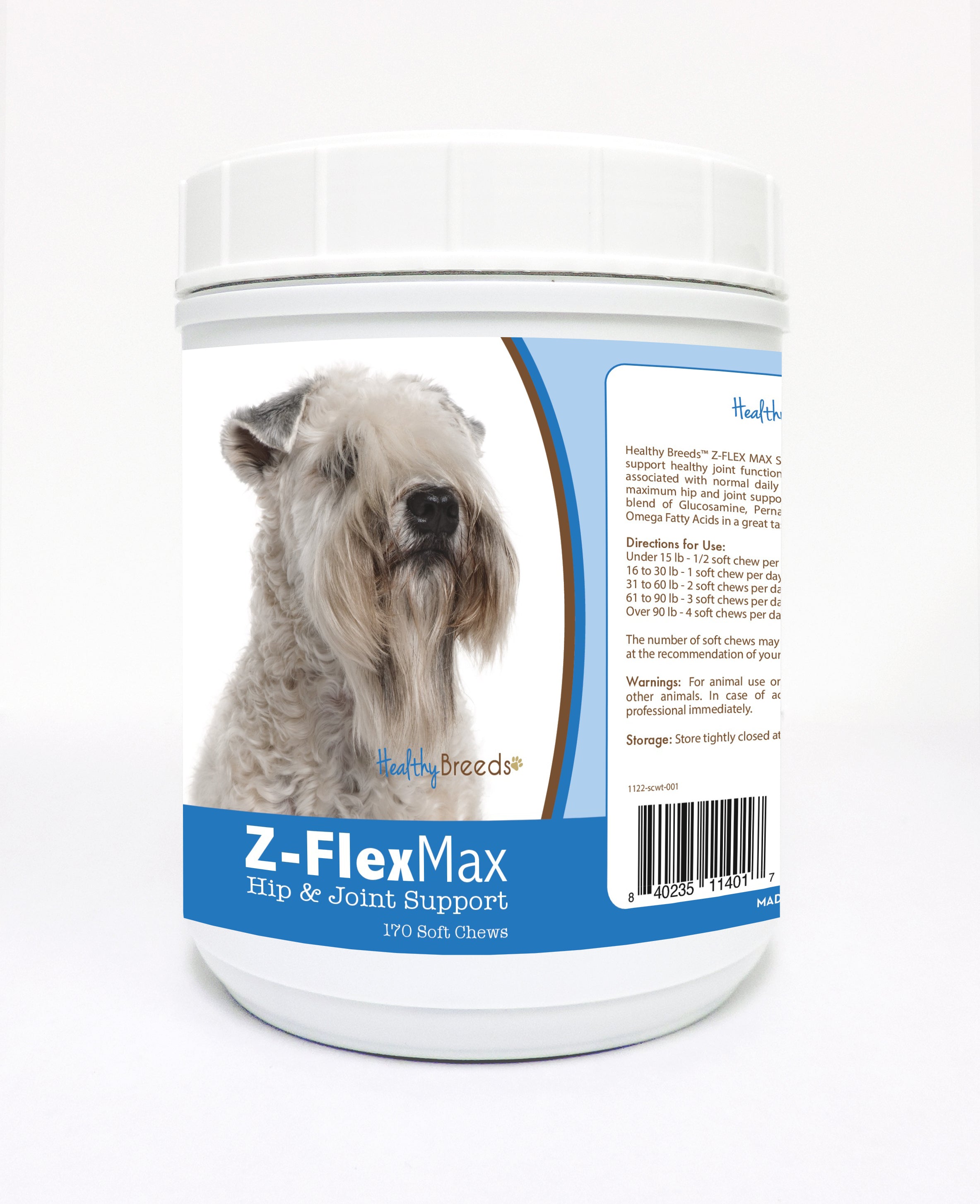 Soft Coated Wheaten Terrier Z-Flex Max Hip and Joint Soft Chews 170 Count