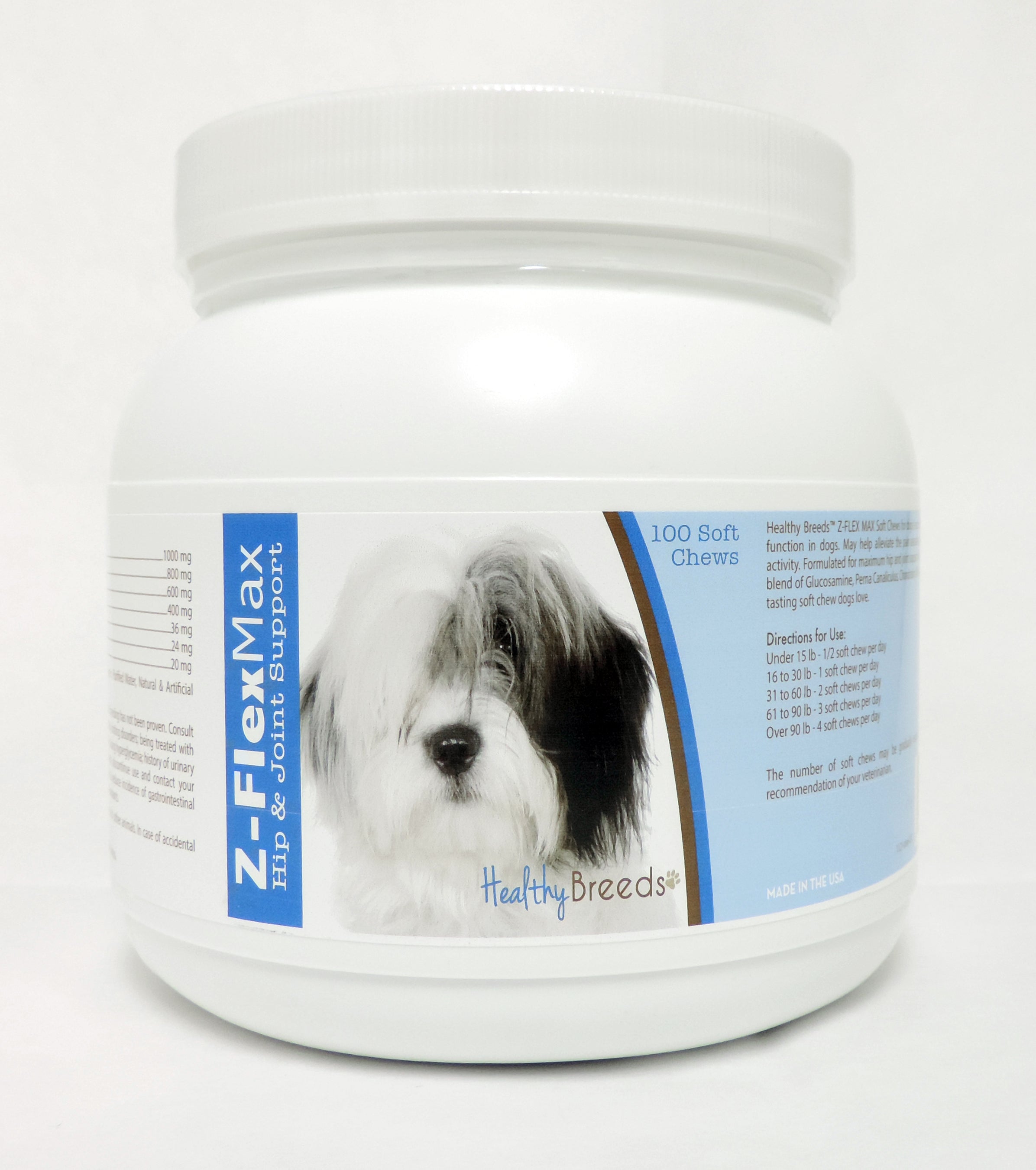 Old English Sheepdog Z-Flex Max Hip & Joint Soft Chews 100 Count