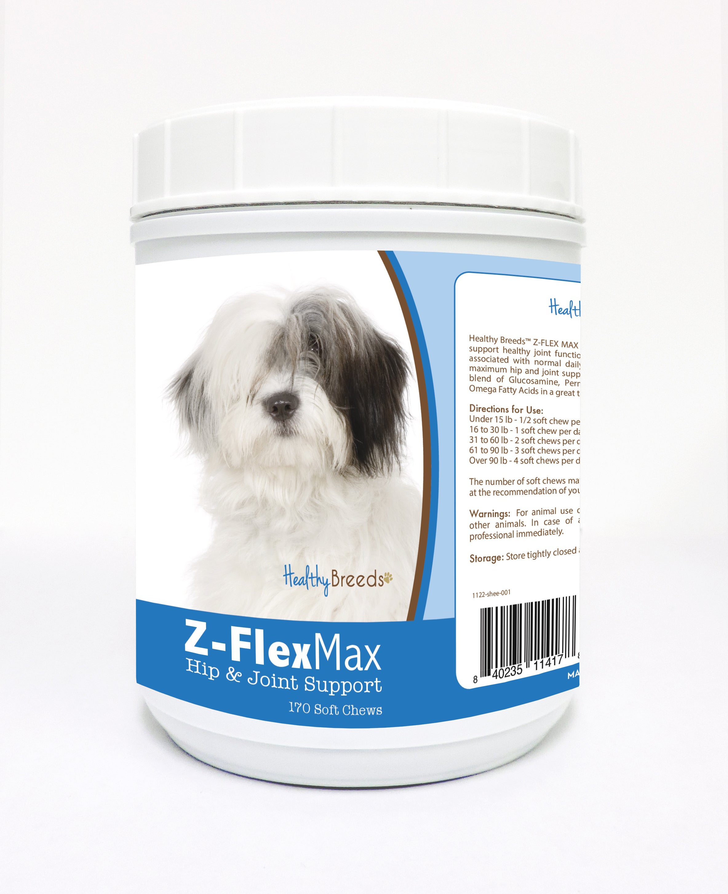 Old English Sheepdog Z-Flex Max Hip and Joint Soft Chews 170 Count