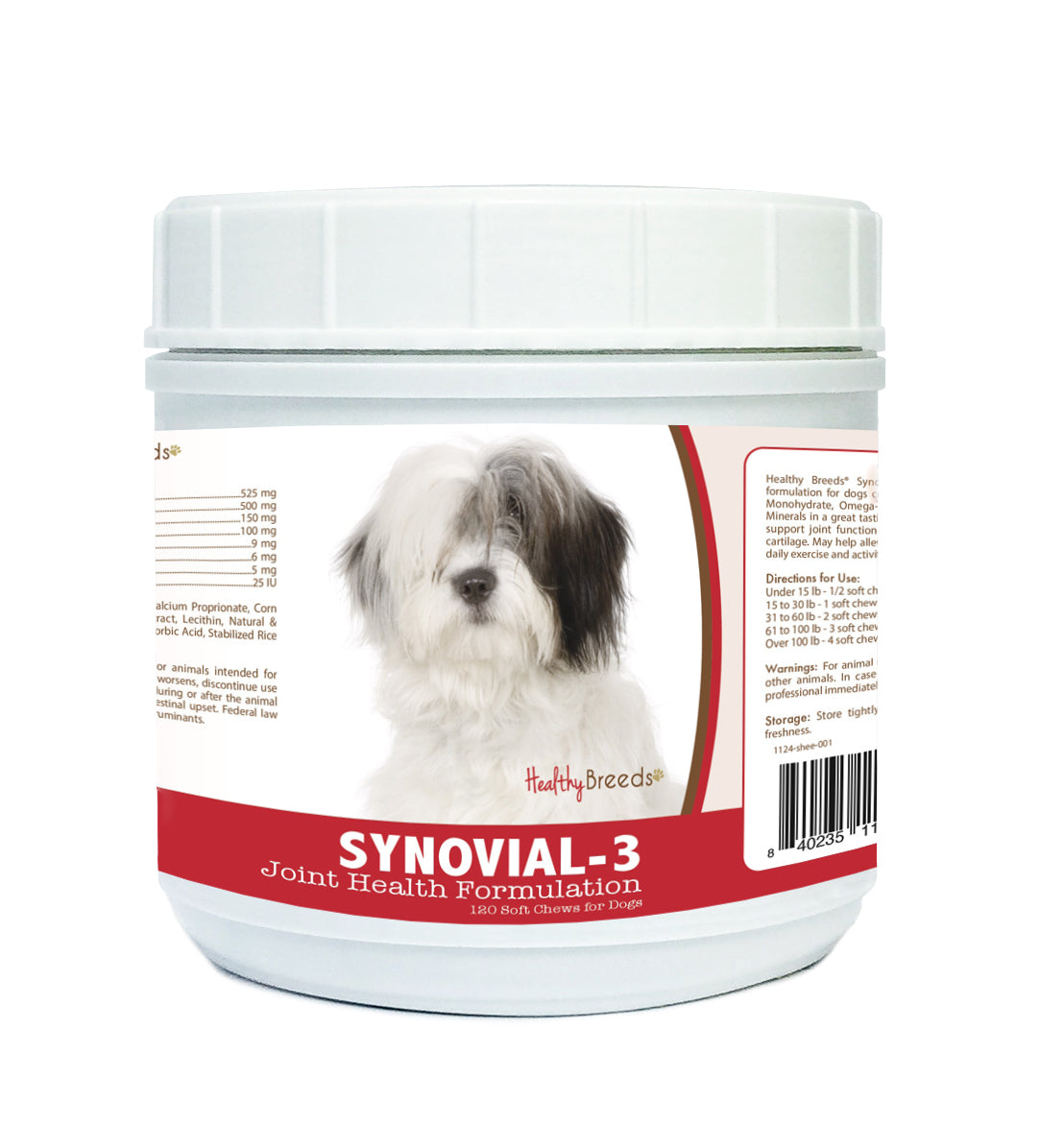 Old English Sheepdog Synovial-3 Joint Health Formulation Soft Chews 120 Count