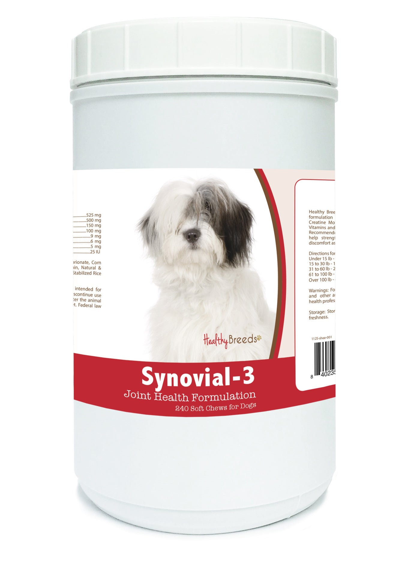 Old English Sheepdog Synovial-3 Joint Health Formulation Soft Chews 240 Count