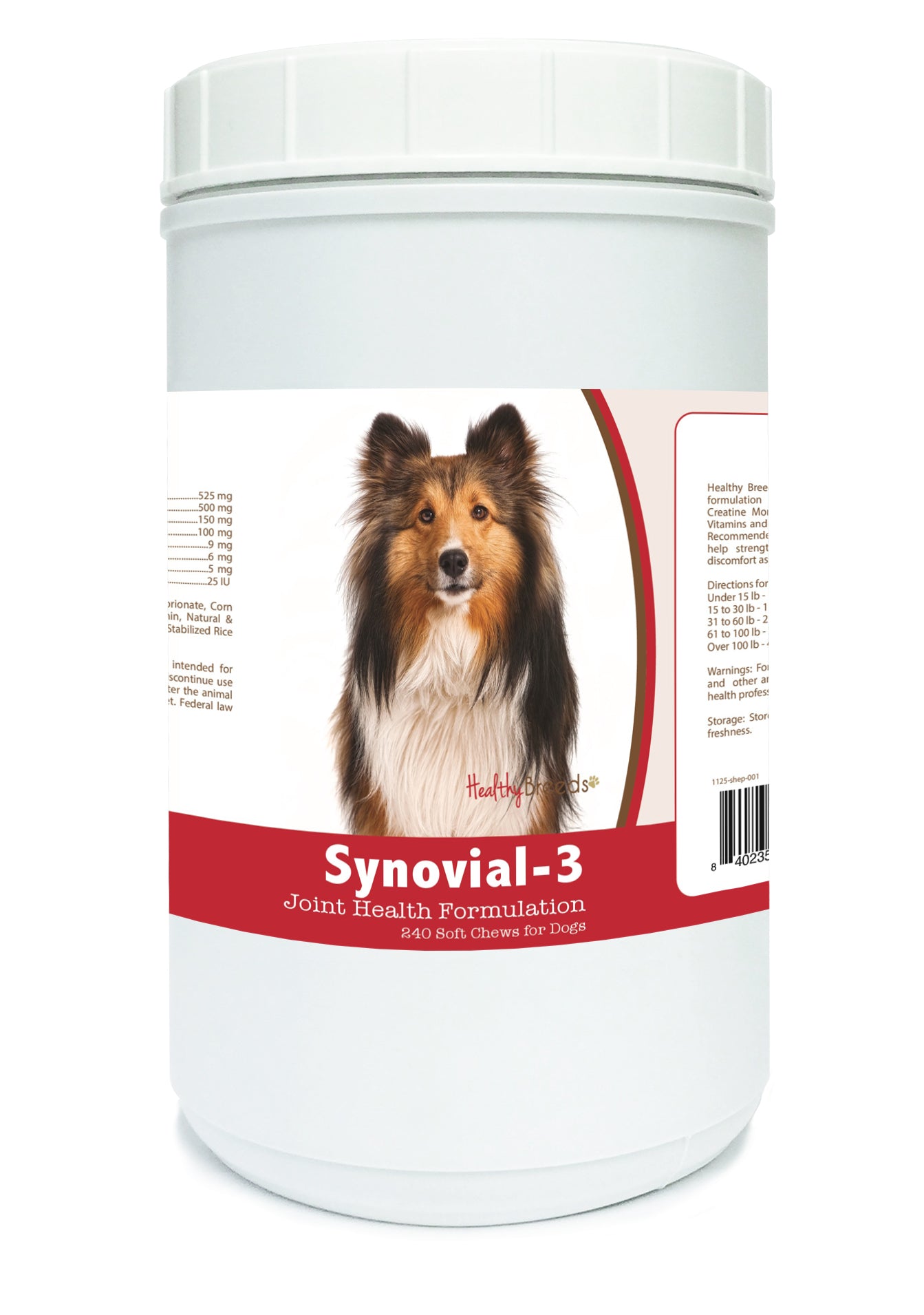 Shetland Sheepdog Synovial-3 Joint Health Formulation Soft Chews 240 Count