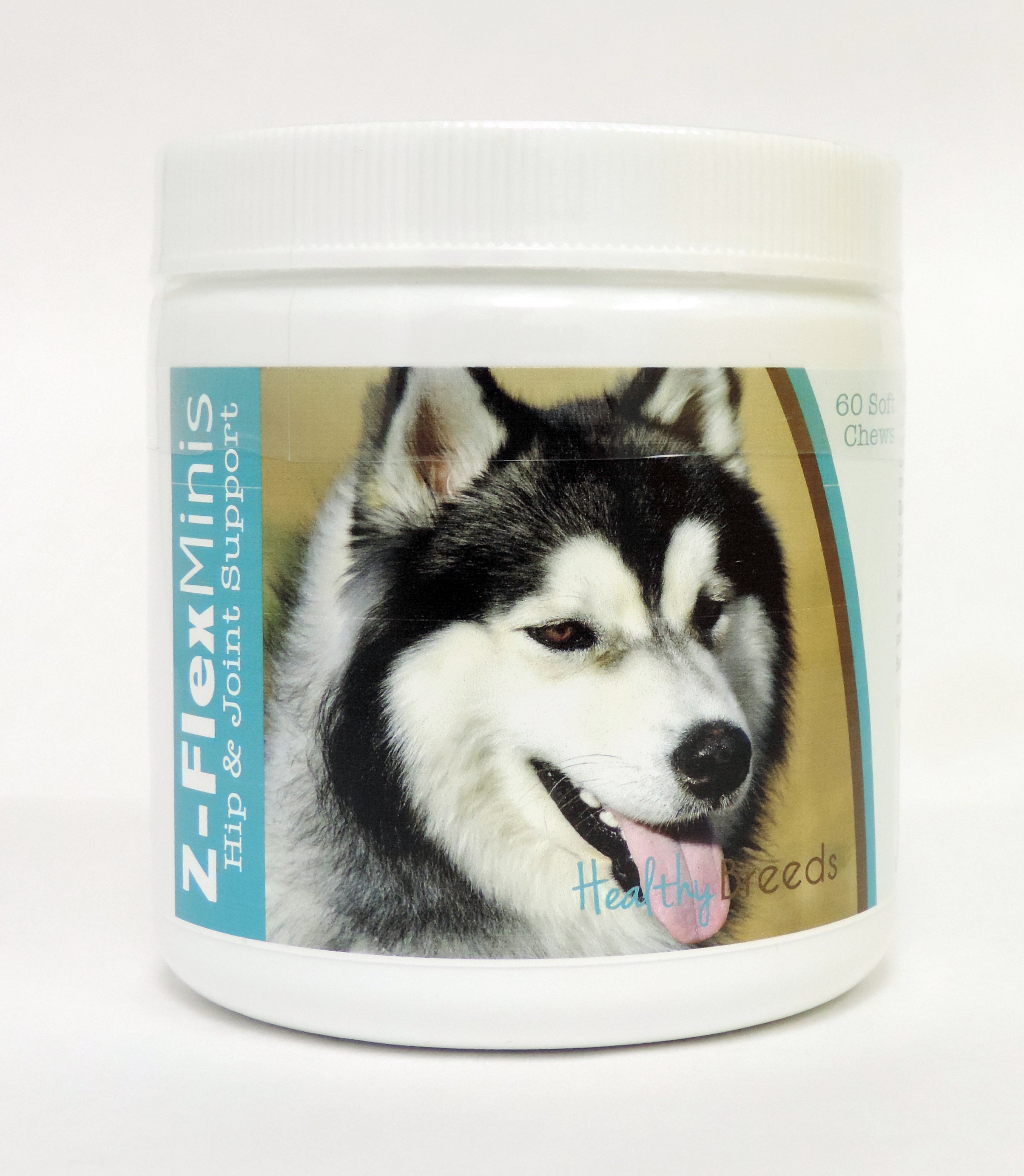 Siberian Husky Z-Flex Minis Hip and Joint Support Soft Chews 60 Count