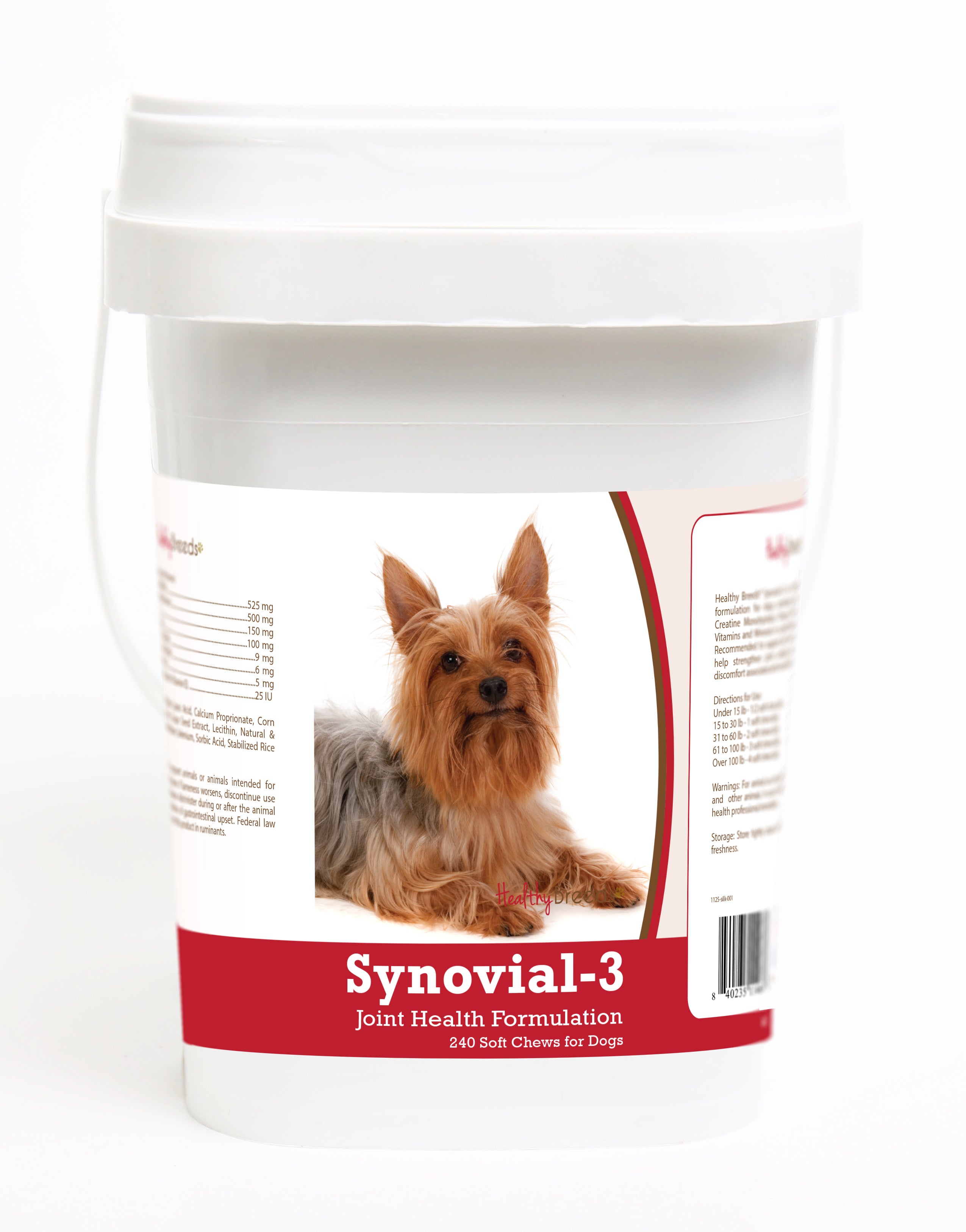 Silky Terrier Synovial-3 Joint Health Formulation Soft Chews 240 Count