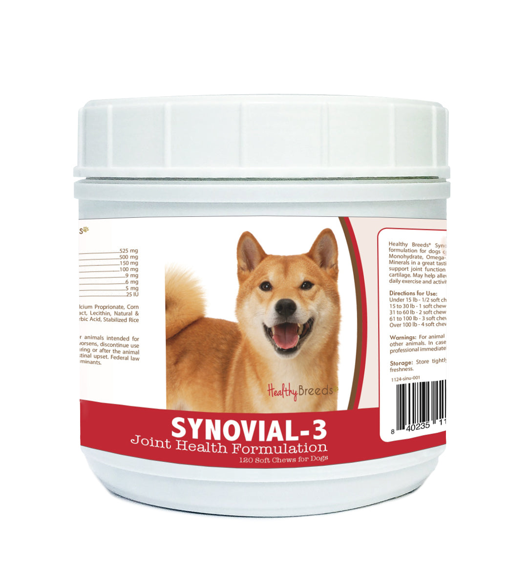 Shiba Inu Synovial-3 Joint Health Formulation Soft Chews 120 Count