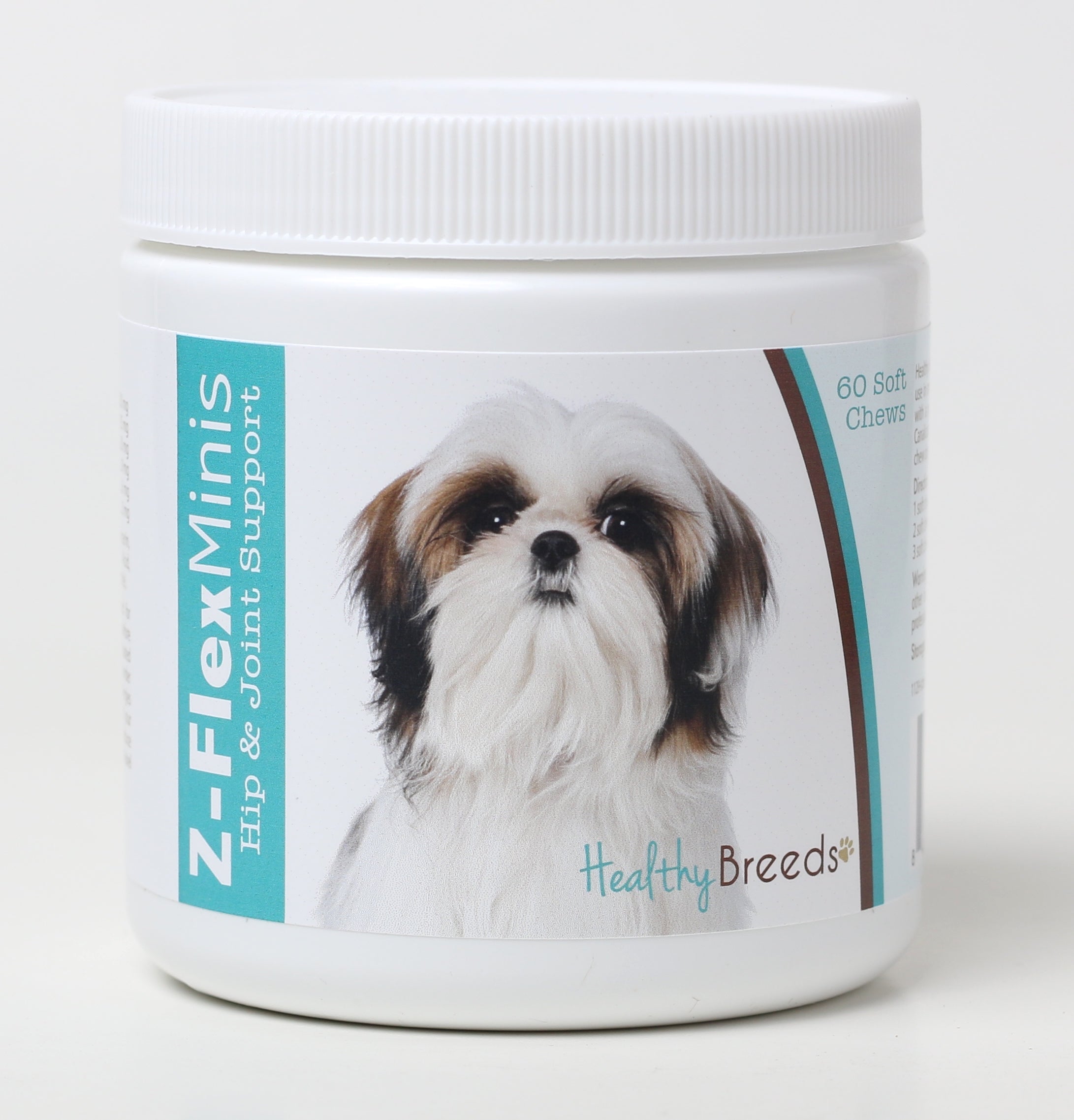 Shih Tzu Z-Flex Minis Hip and Joint Support Soft Chews 60 Count