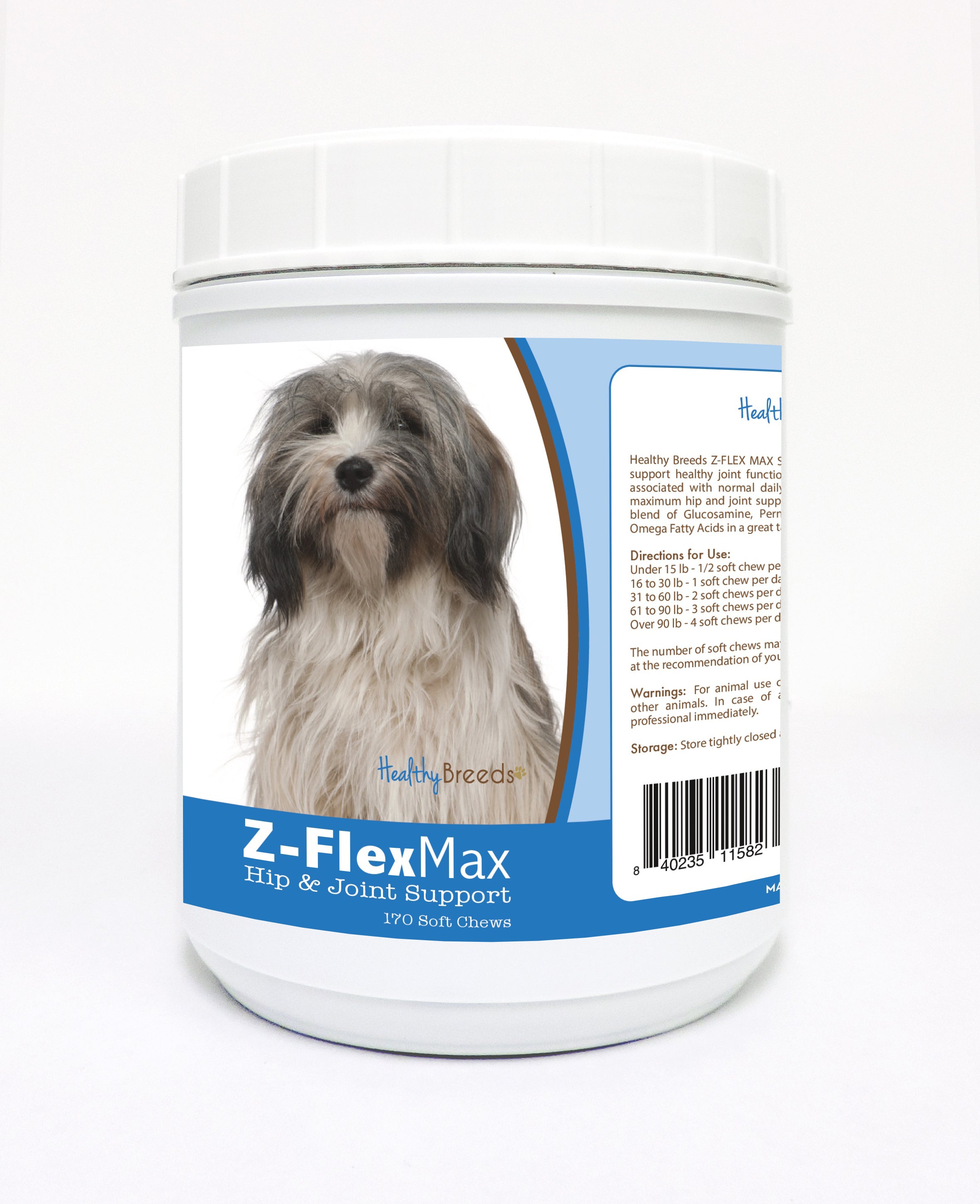 Tibetan Terrier Z-Flex Max Hip and Joint Soft Chews 170 Count