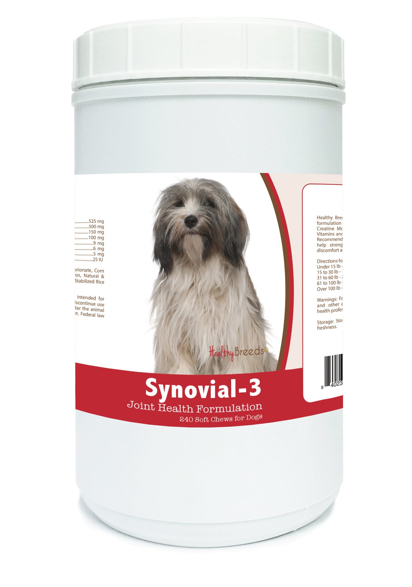 Tibetan Terrier Synovial-3 Joint Health Formulation Soft Chews 240 Count