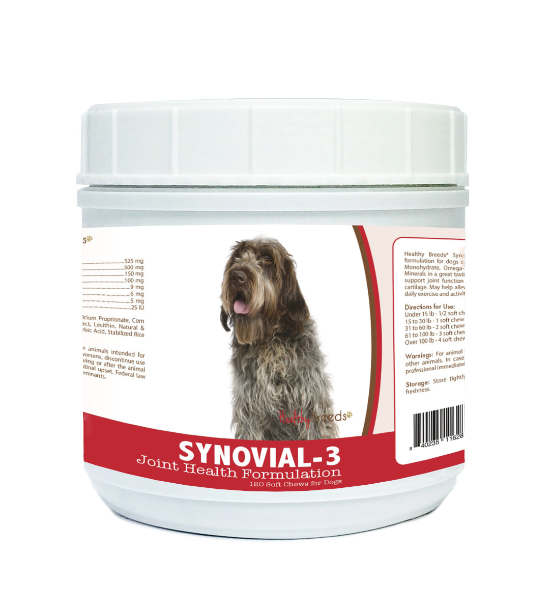 Wirehaired Pointing Griffon Synovial-3 Joint Health Formulation Soft Chews 120 Count