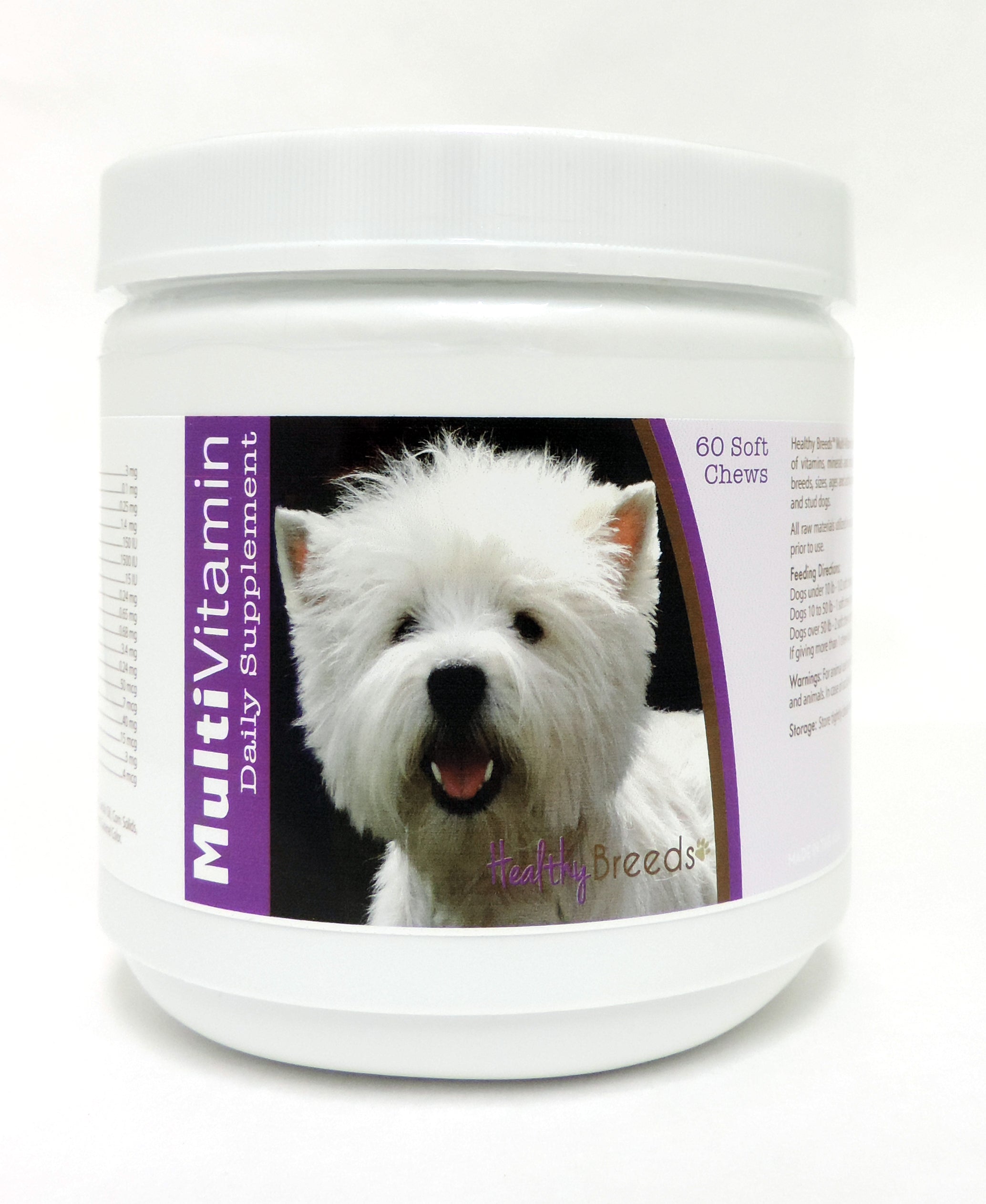West Highland White Terrier Multi-Vitamin Soft Chews 60 Count