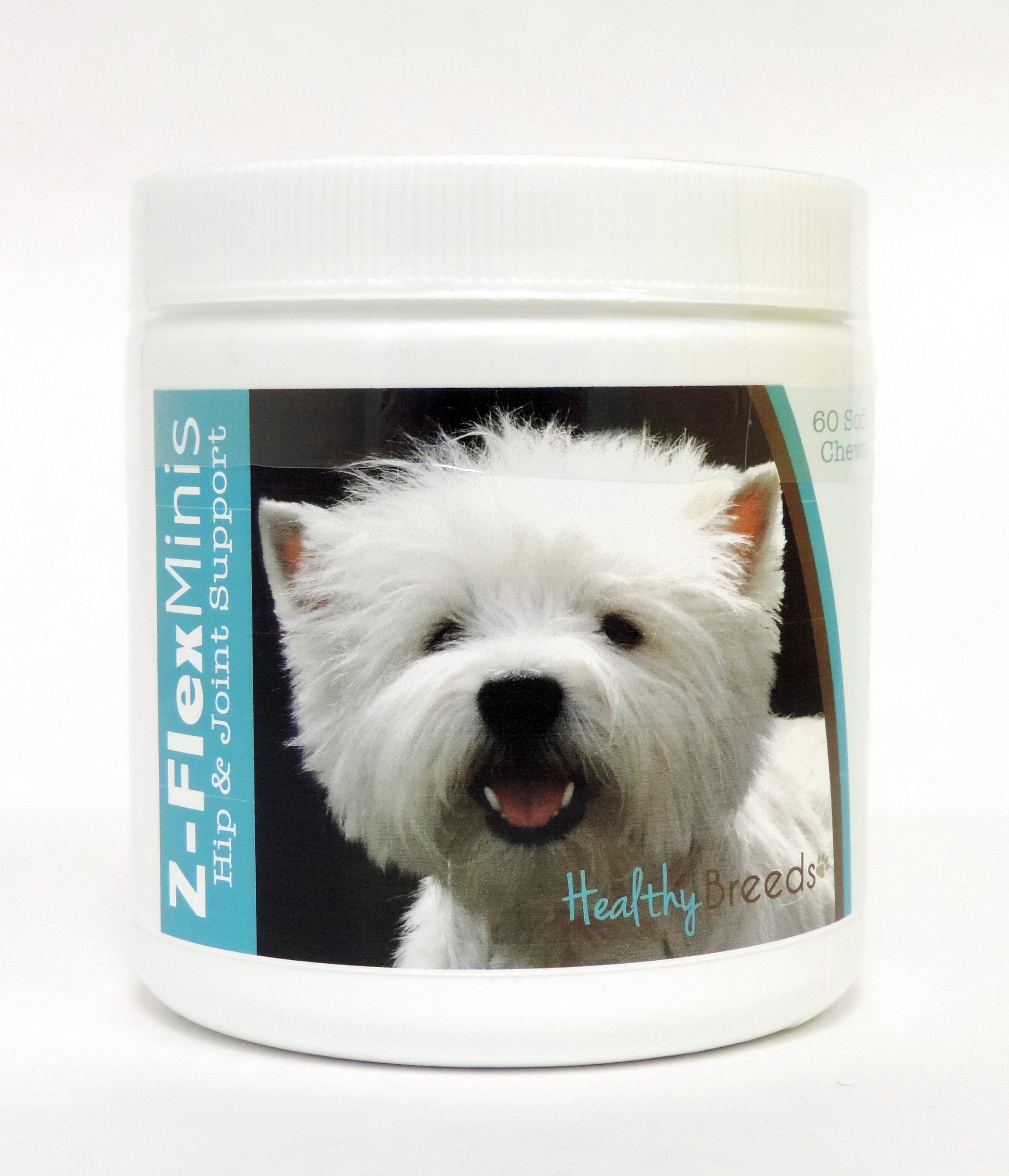 West Highland White Terrier Z-Flex Minis Hip and Joint Support Soft Chews 60 Count