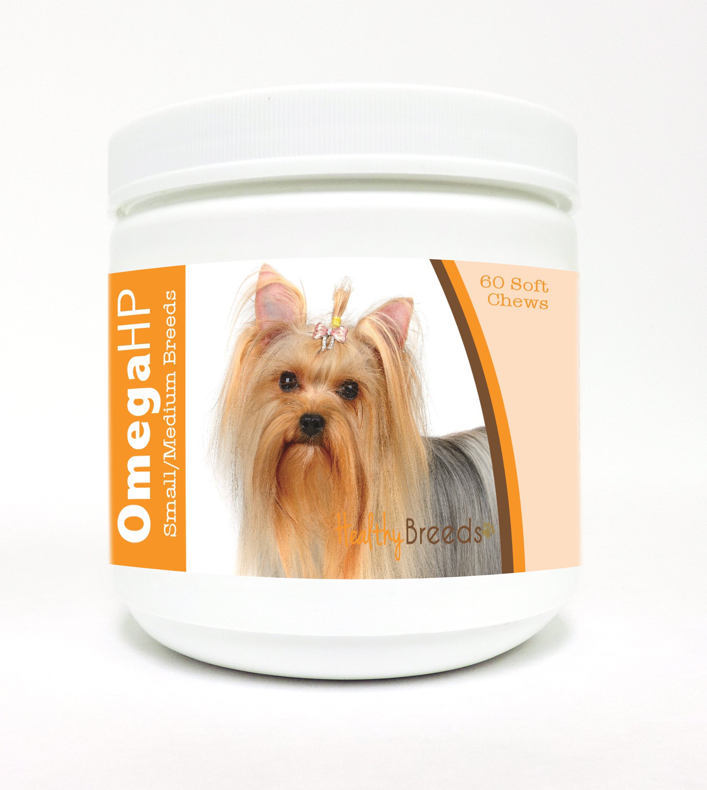Yorkshire Terrier Omega HP Fatty Acid Skin and Coat Support Soft Chews 60 Count