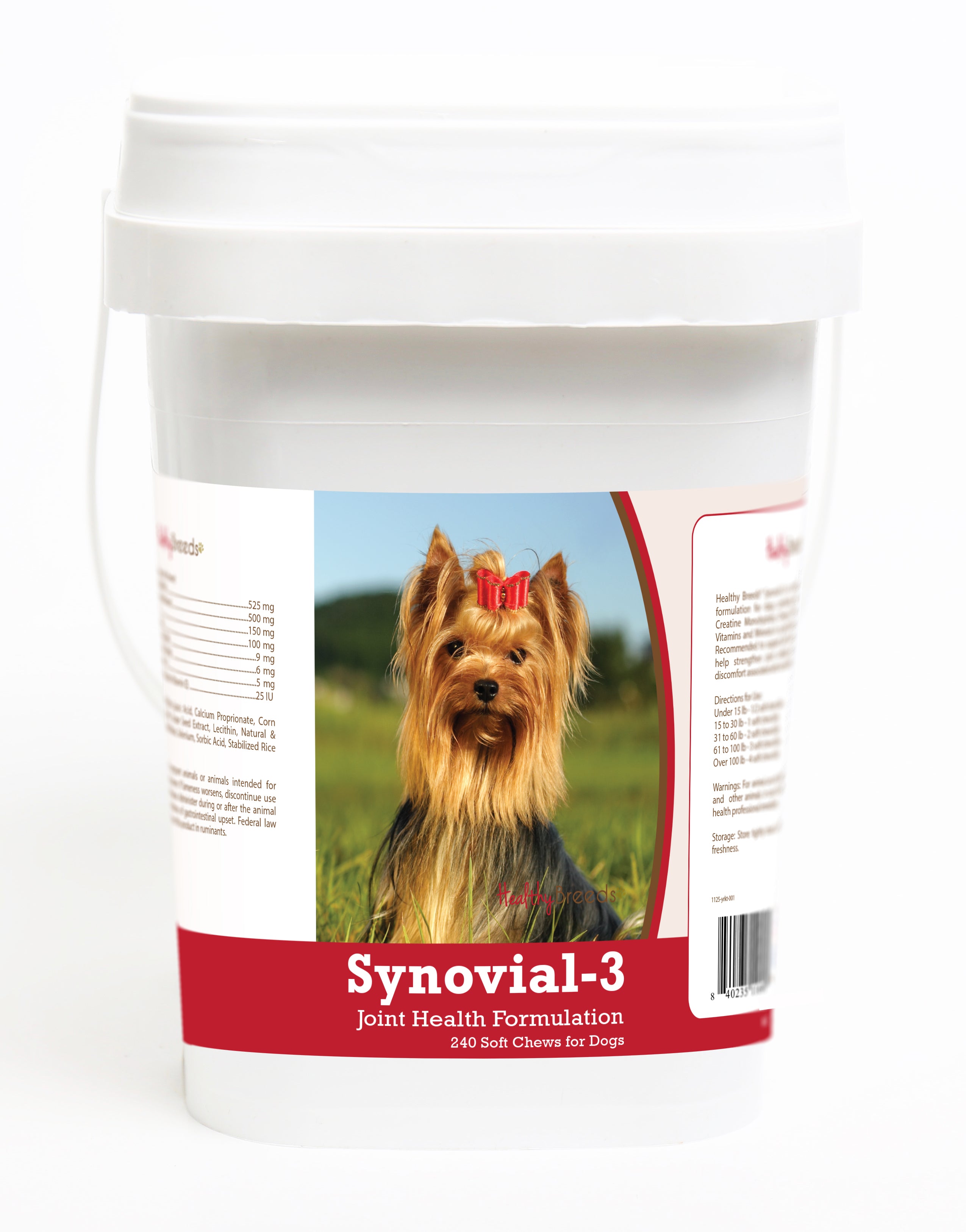 Yorkshire Terrier Synovial-3 Joint Health Formulation Soft Chews 240 Count
