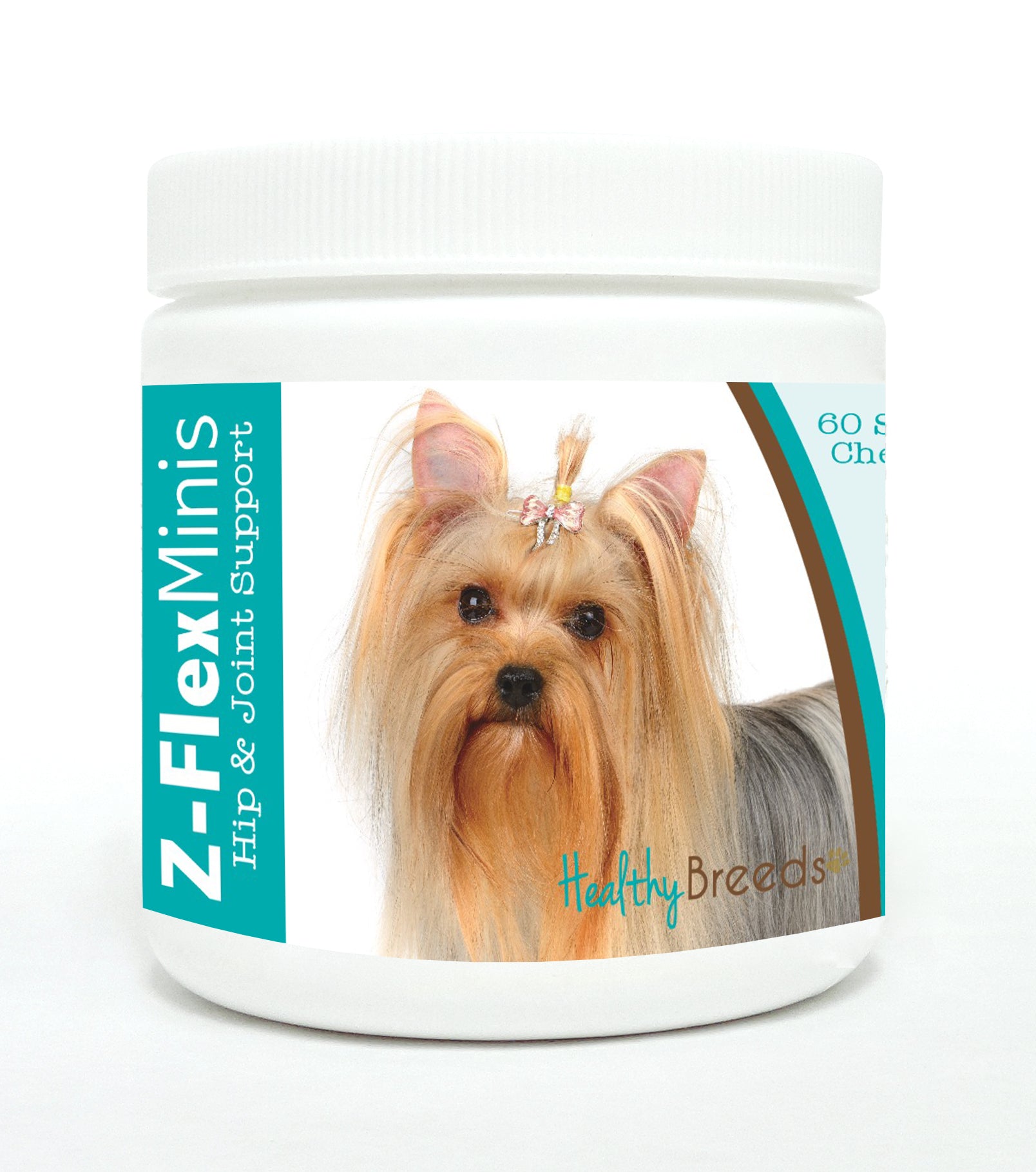Yorkshire Terrier Z-Flex Minis Hip and Joint Support Soft Chews 60 Count