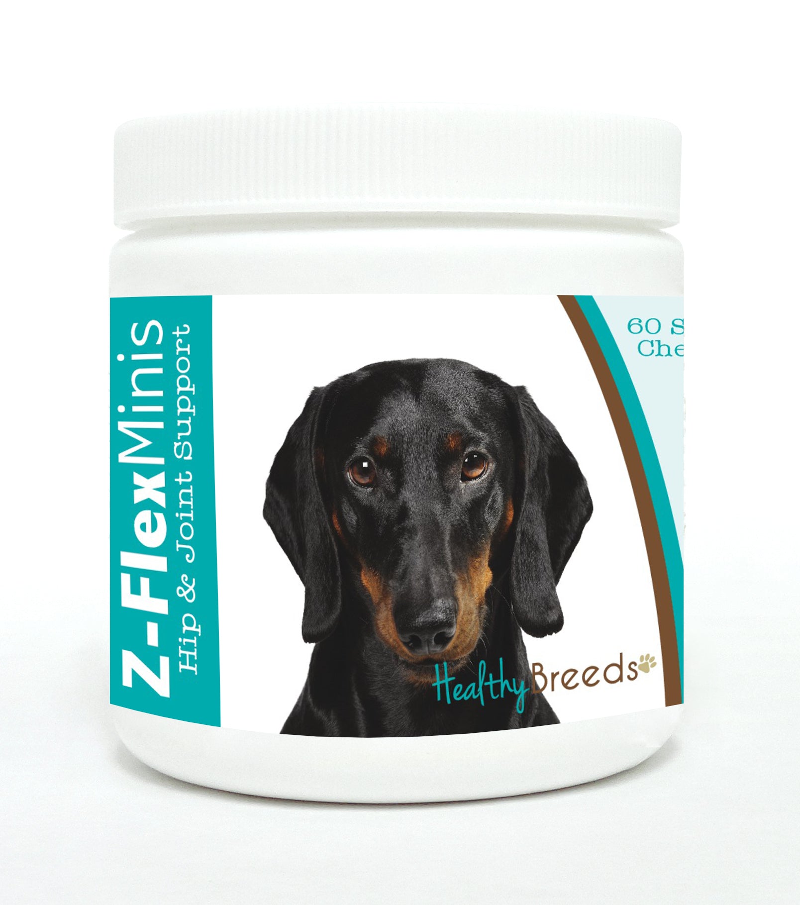 Dachshund Z-Flex Minis Hip and Joint Support Soft Chews 60 Count